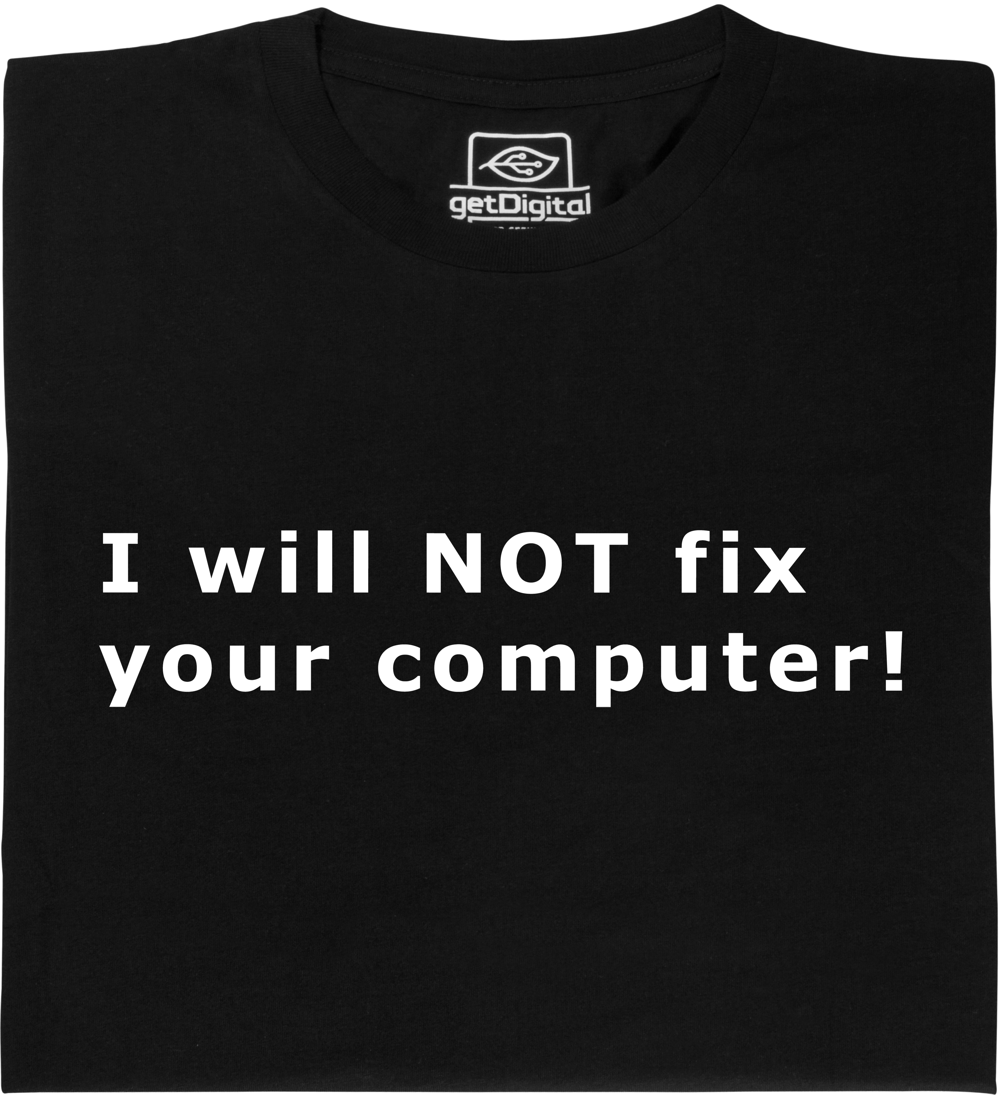 Fair gehandeltes Öko-T-Shirt: I will not fix your computer