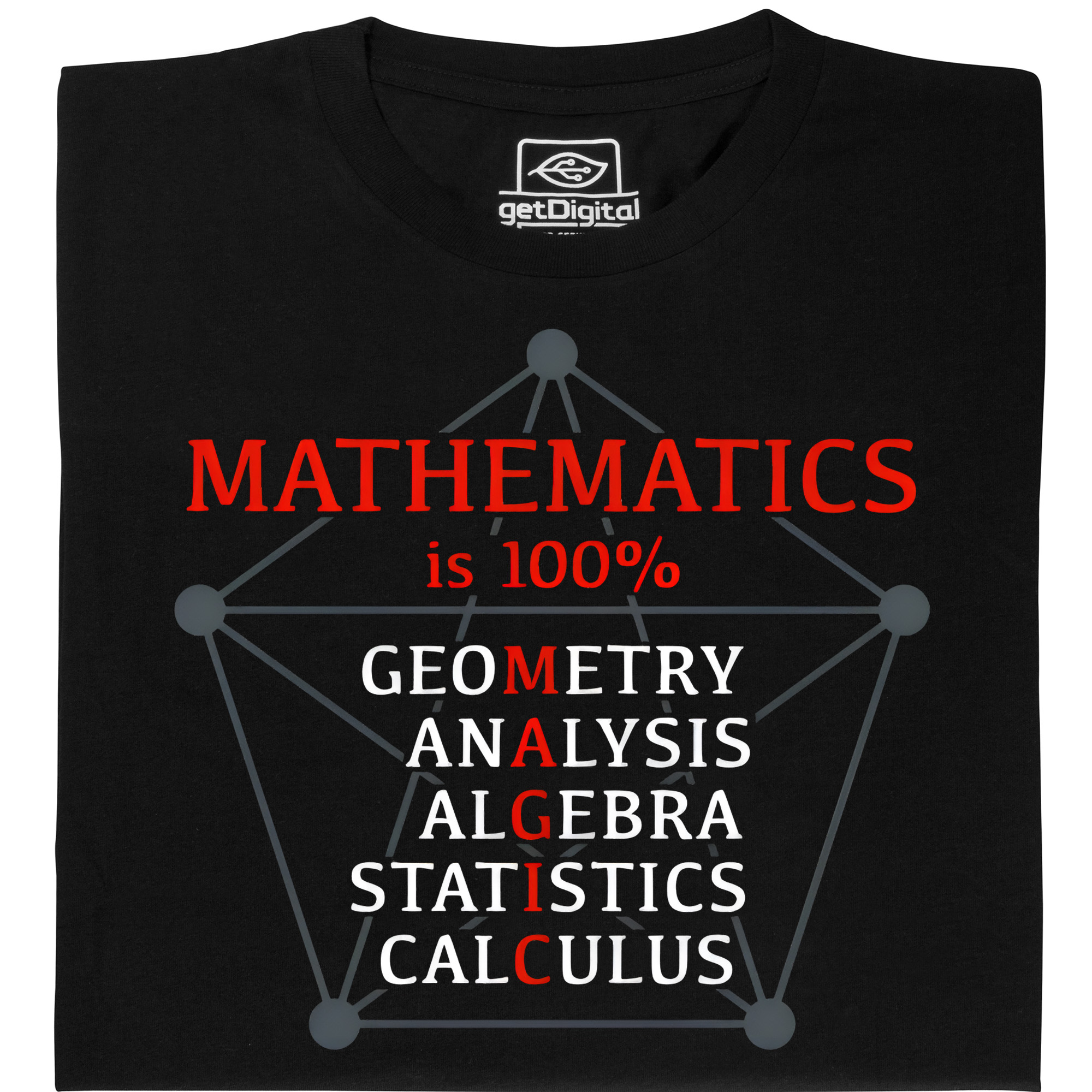 Fair gehandeltes Öko-T-Shirt: Mathematics is 100% Magic