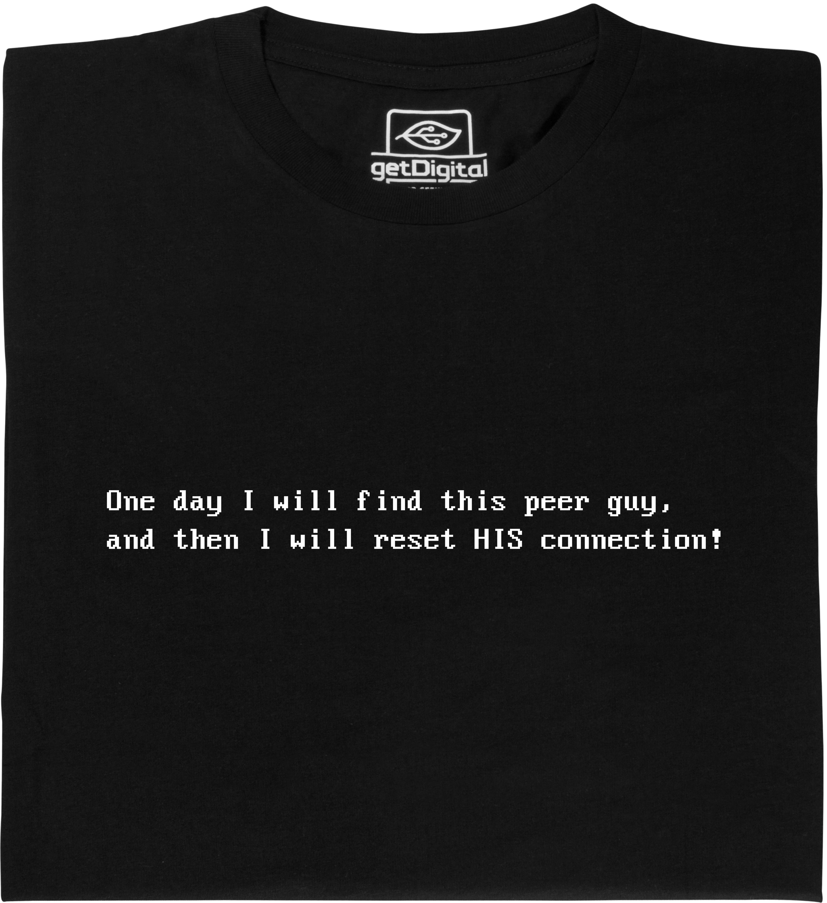 Fair gehandeltes Öko-T-Shirt: reset peer guy
