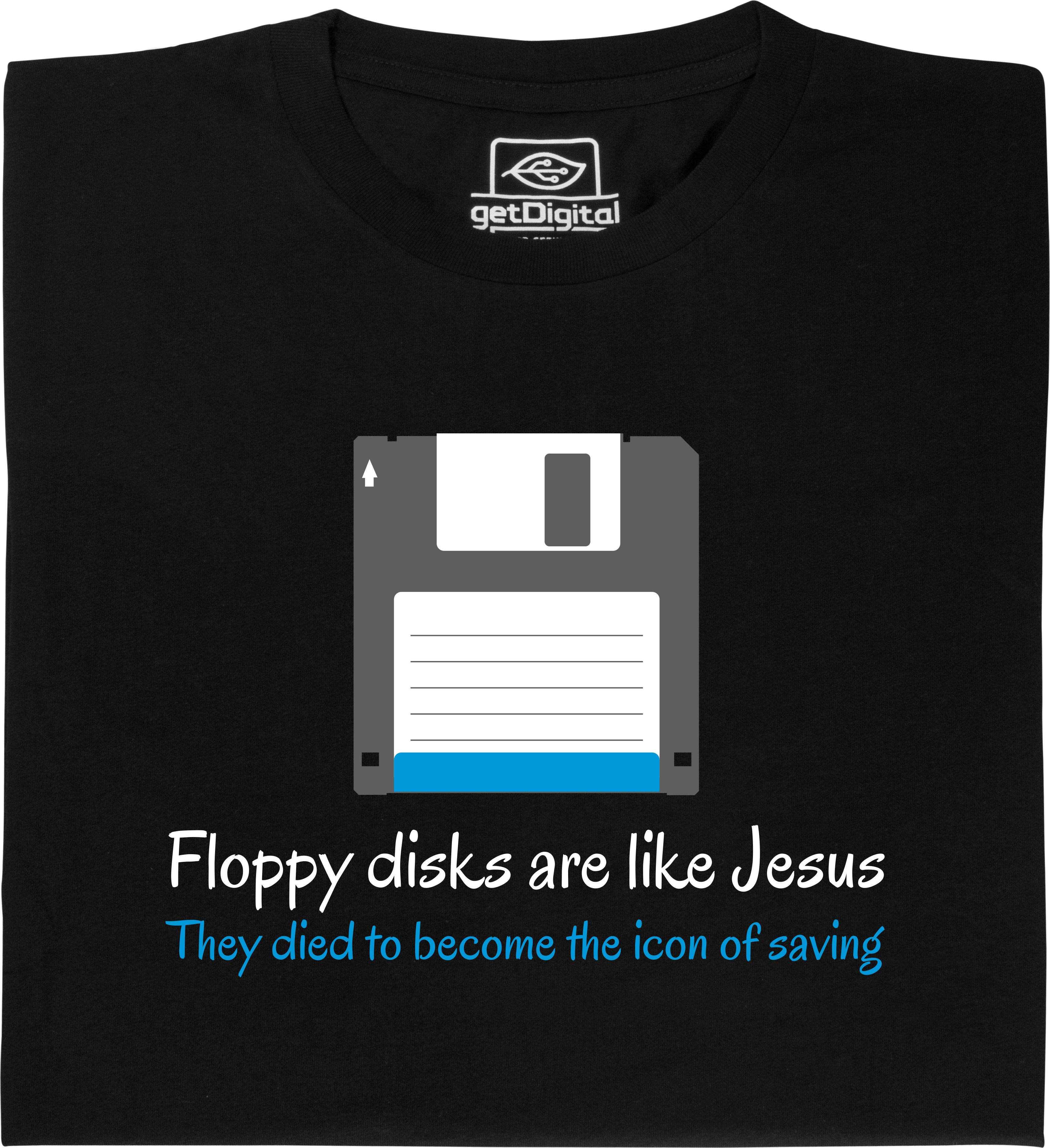 Fair gehandeltes Öko-T-Shirt: Floppy Disks