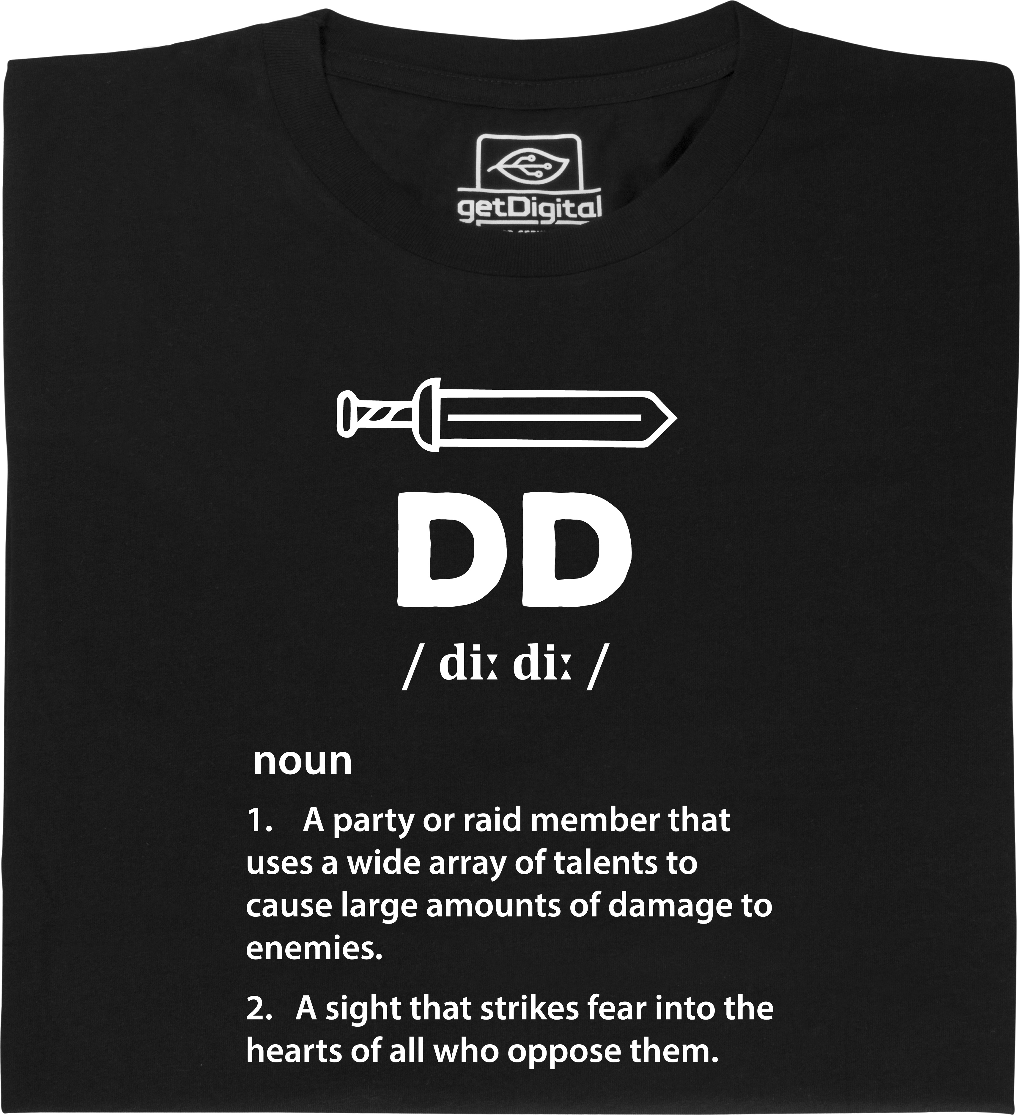 Fair gehandeltes Öko-T-Shirt: Rollenspiel Charakter DD