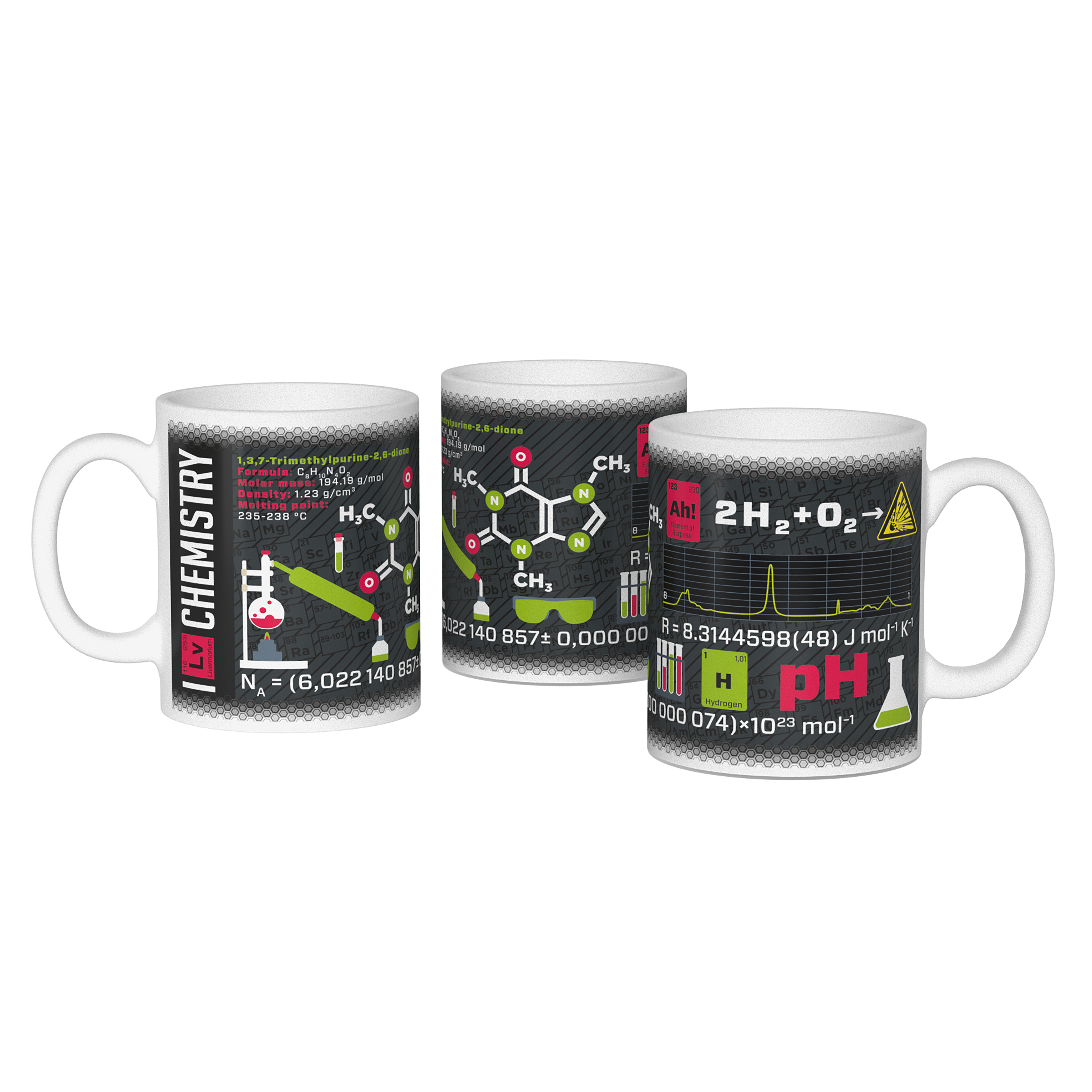 getDigital Wissenschaftsbecher Chemie – Perfekte Kaffeetasse für Schüler, Studenten, Chemiker und andere Wissenschaftler – 300 ml, Keramik