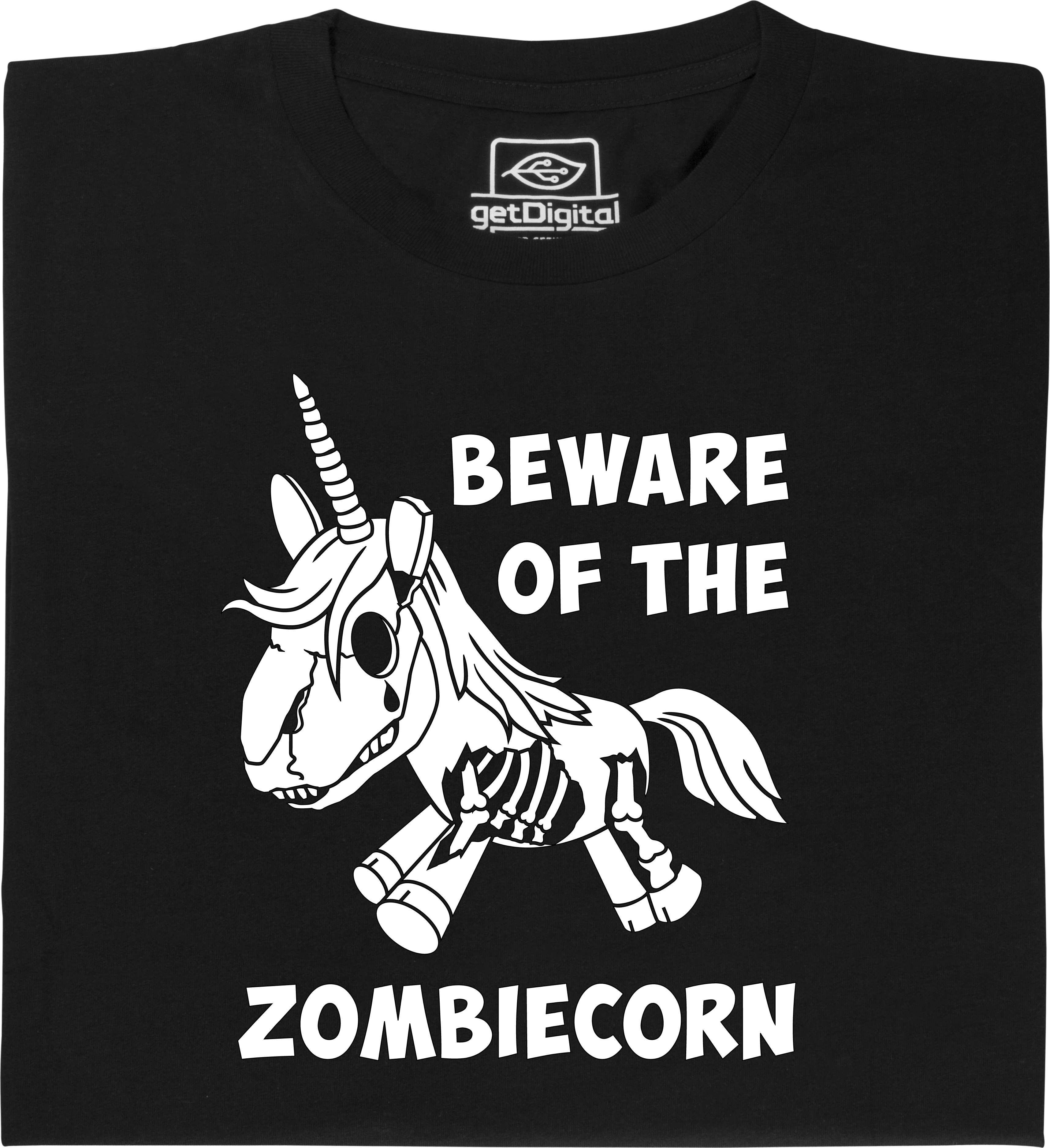 Fair gehandeltes Öko-T-Shirt: Beware of the Zombiecorn