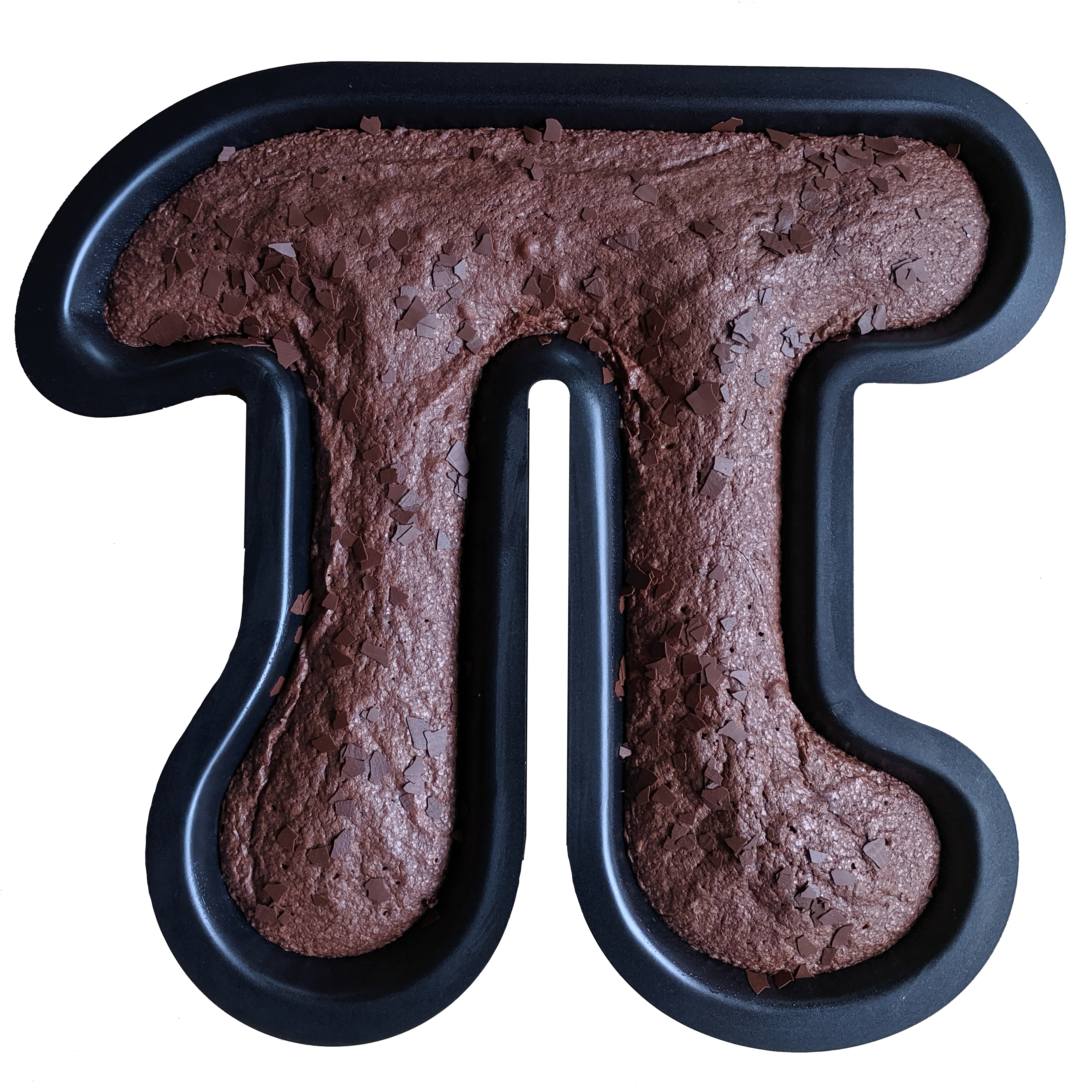 getDigital Pi Kuchenform – Metall-Backform mit Antihaft-Beschichtung für Nerds, Naturwissenschaftler und Mathe Geeks in Form des Symbols der Kreiszahl Pi – Kuchen Backform