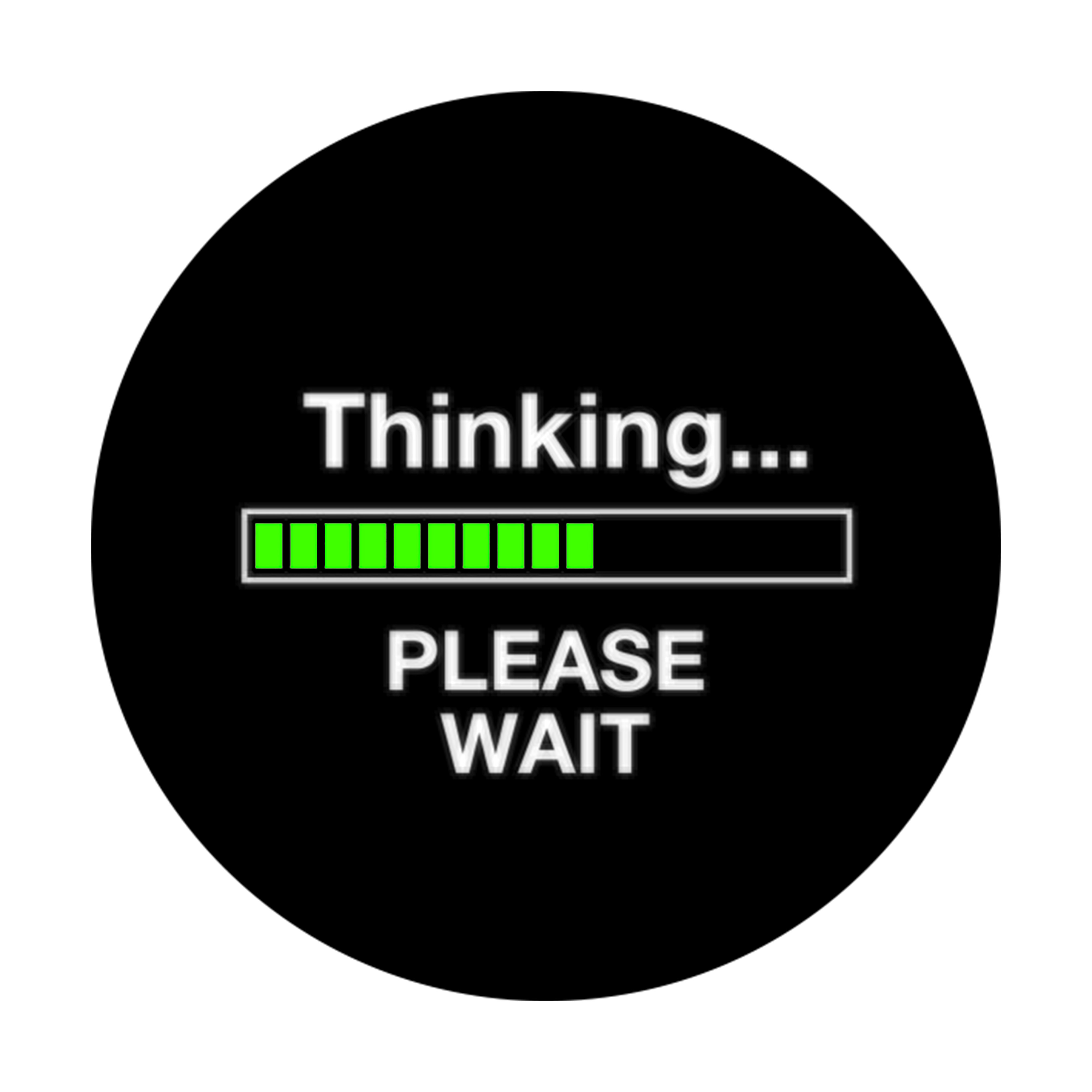 Geek Aufkleber Thinking