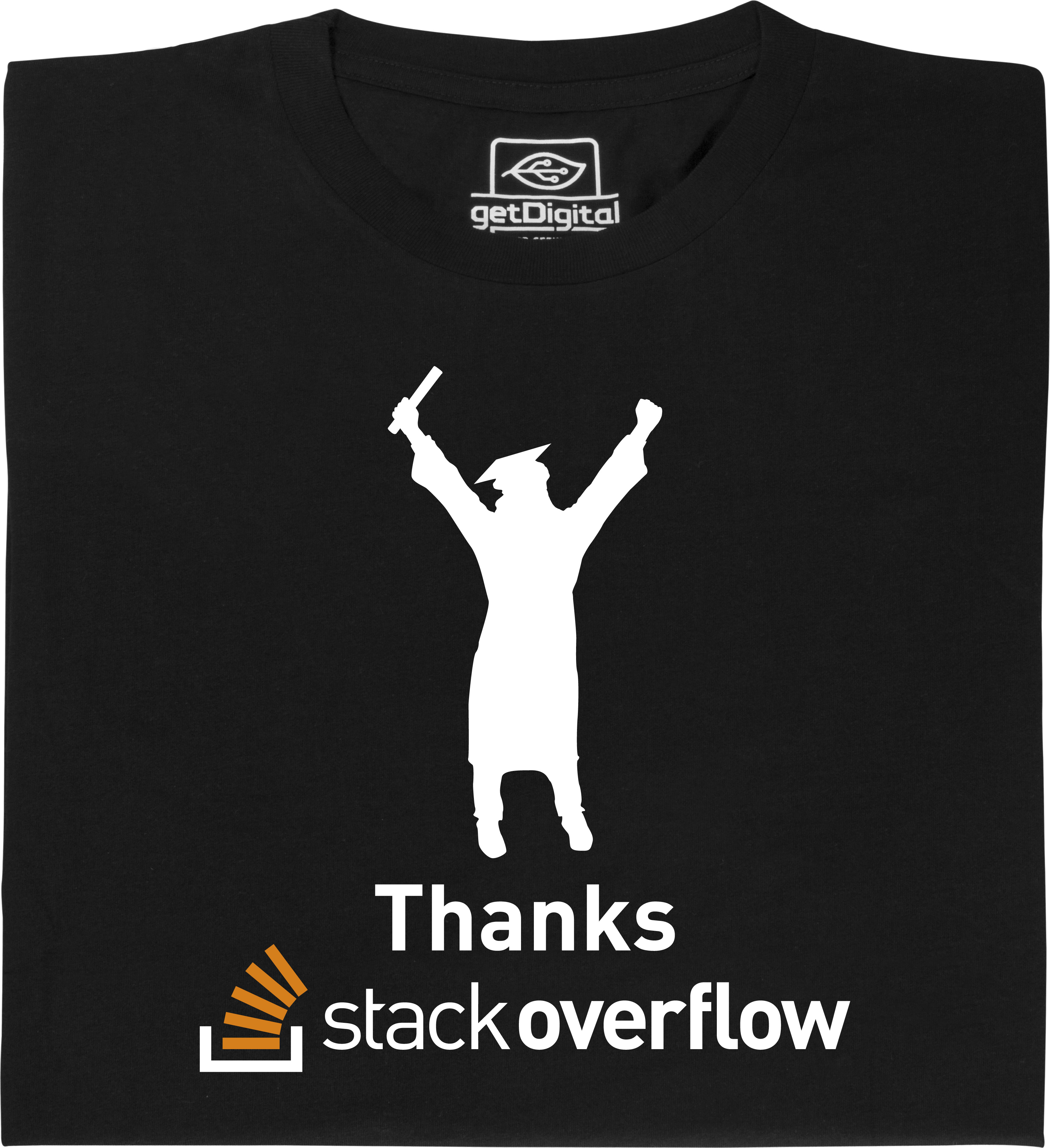 Fair gehandeltes Öko-T-Shirt: Thanks, Stack Overflow