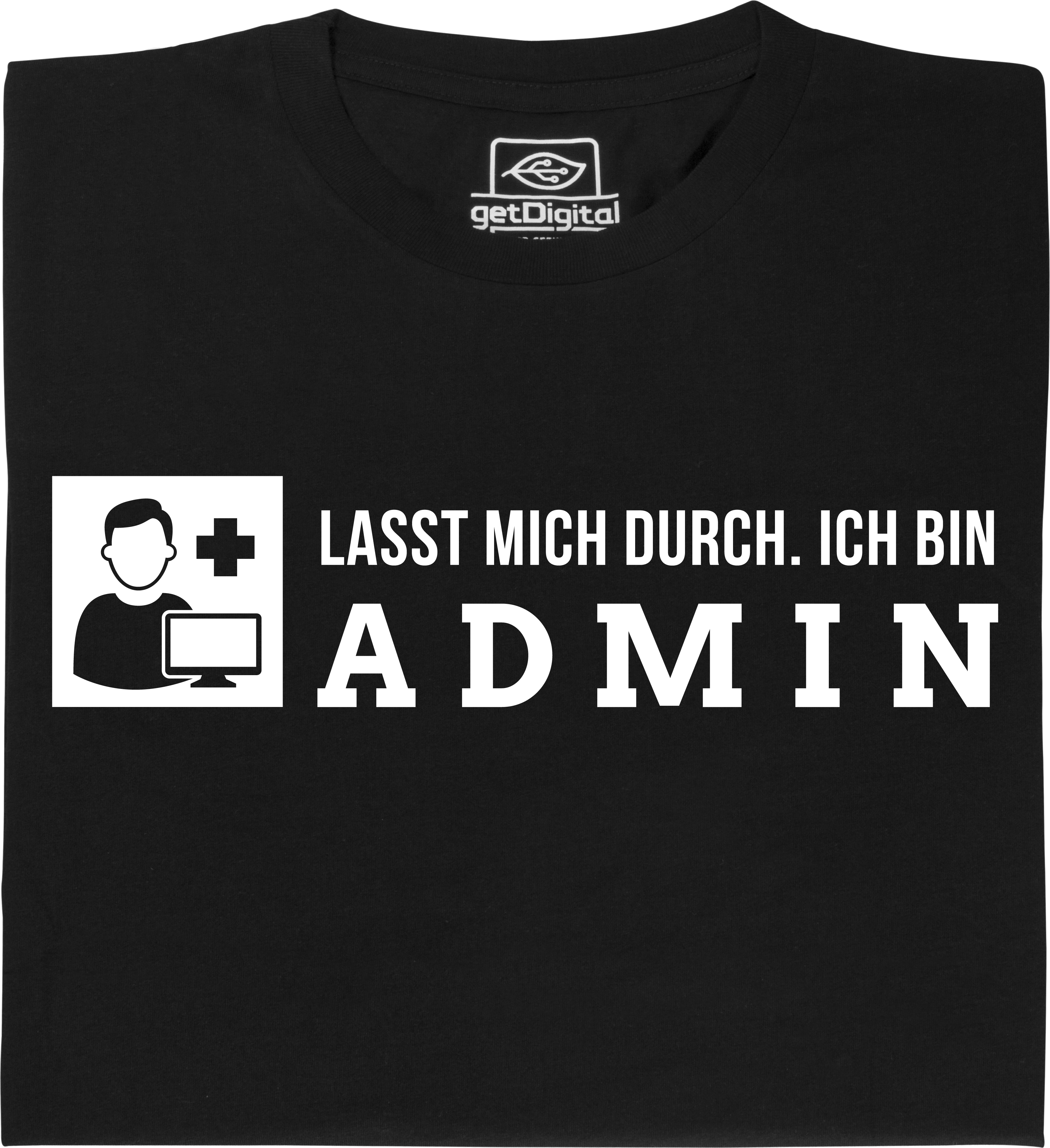 Fair gehandeltes Öko-T-Shirt: Ich bin Admin