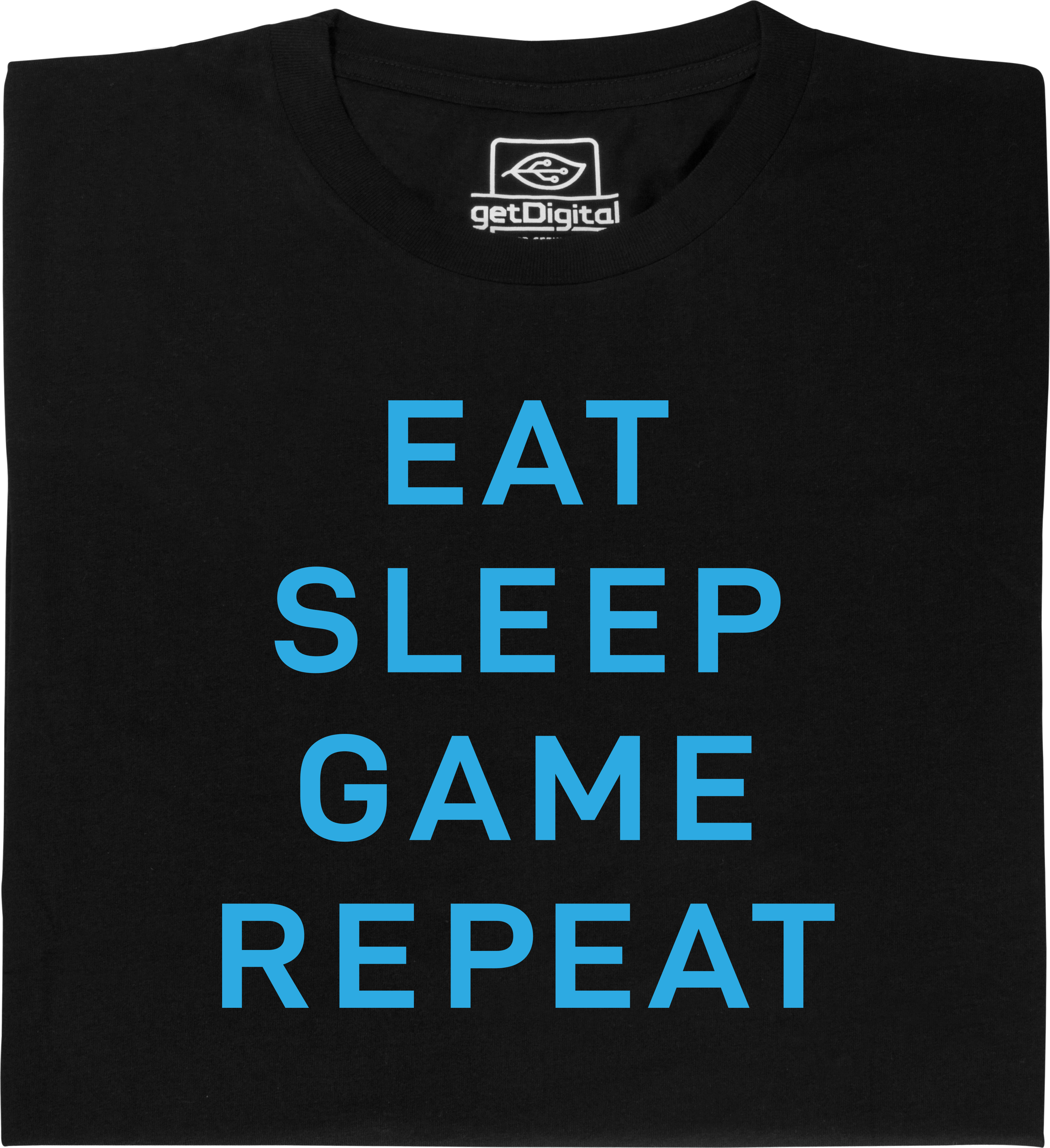 Fair gehandeltes Öko-T-Shirt: Eat Sleep Game Repeat