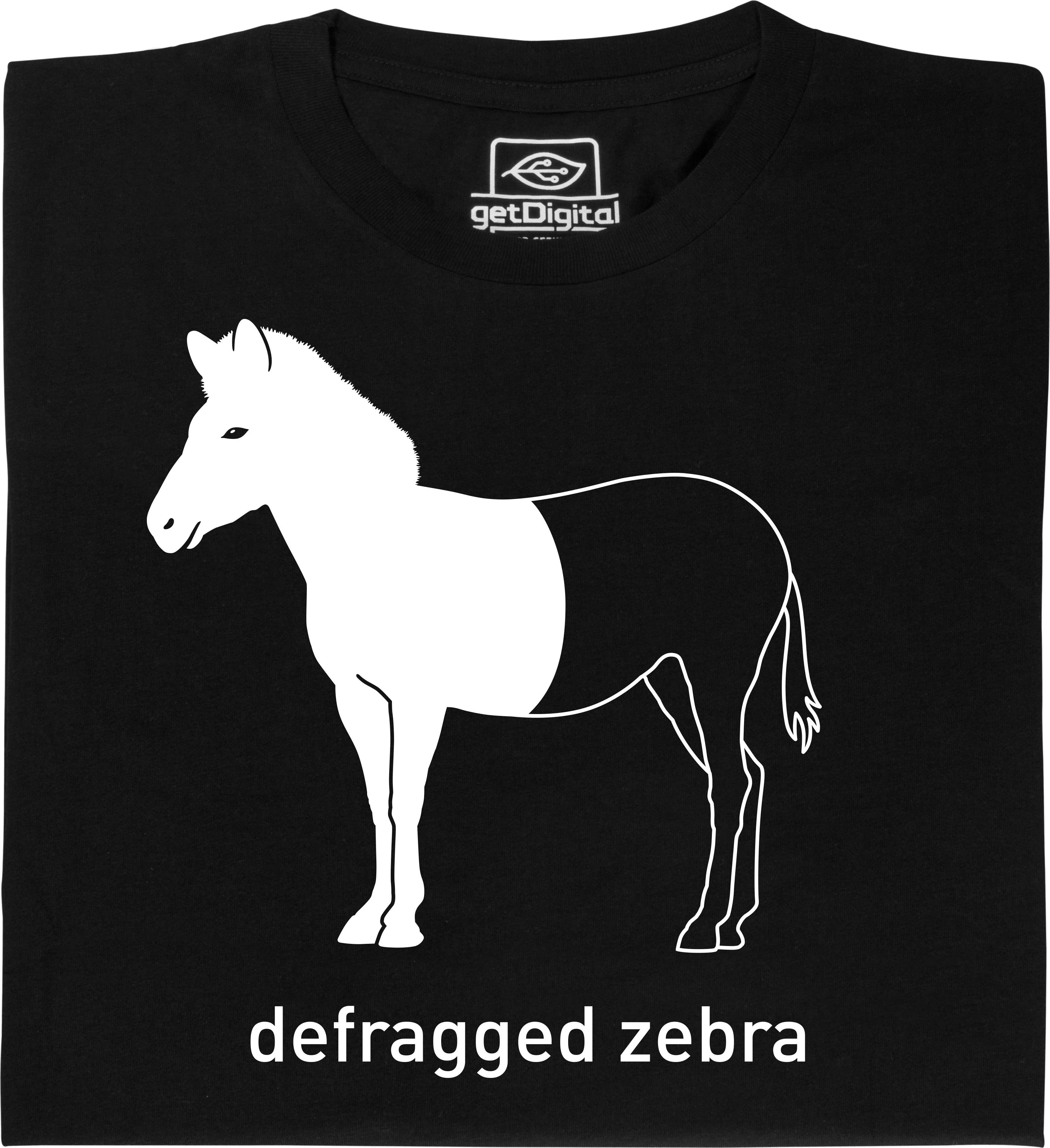Fair gehandeltes Öko-T-Shirt: Defragged Zebra