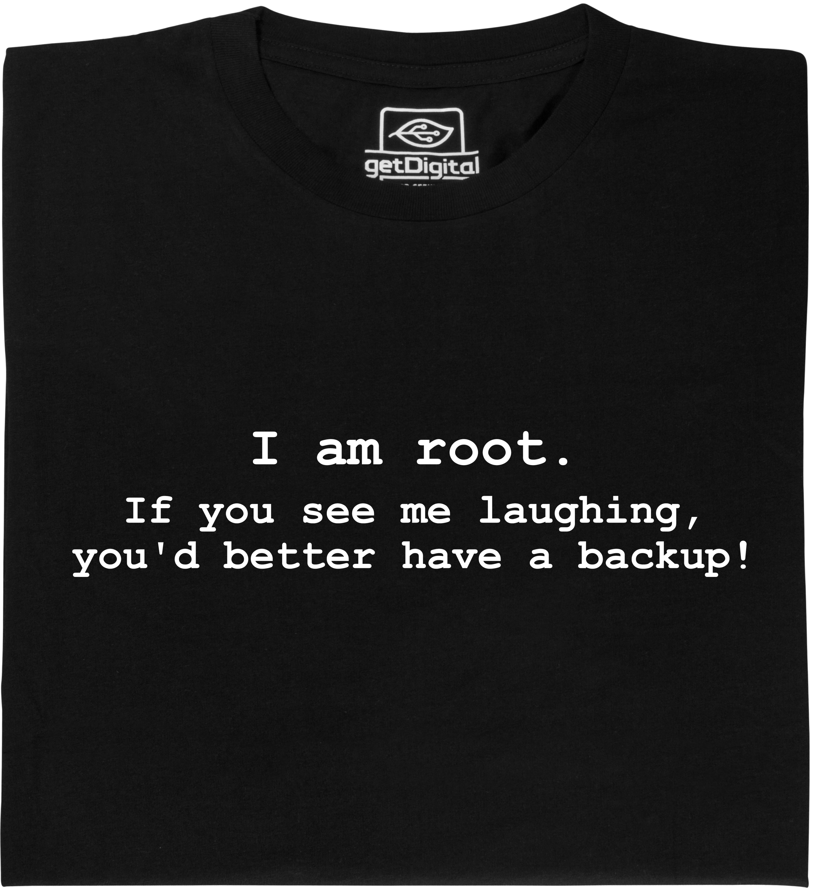 Fair gehandeltes Öko-T-Shirt: I am root