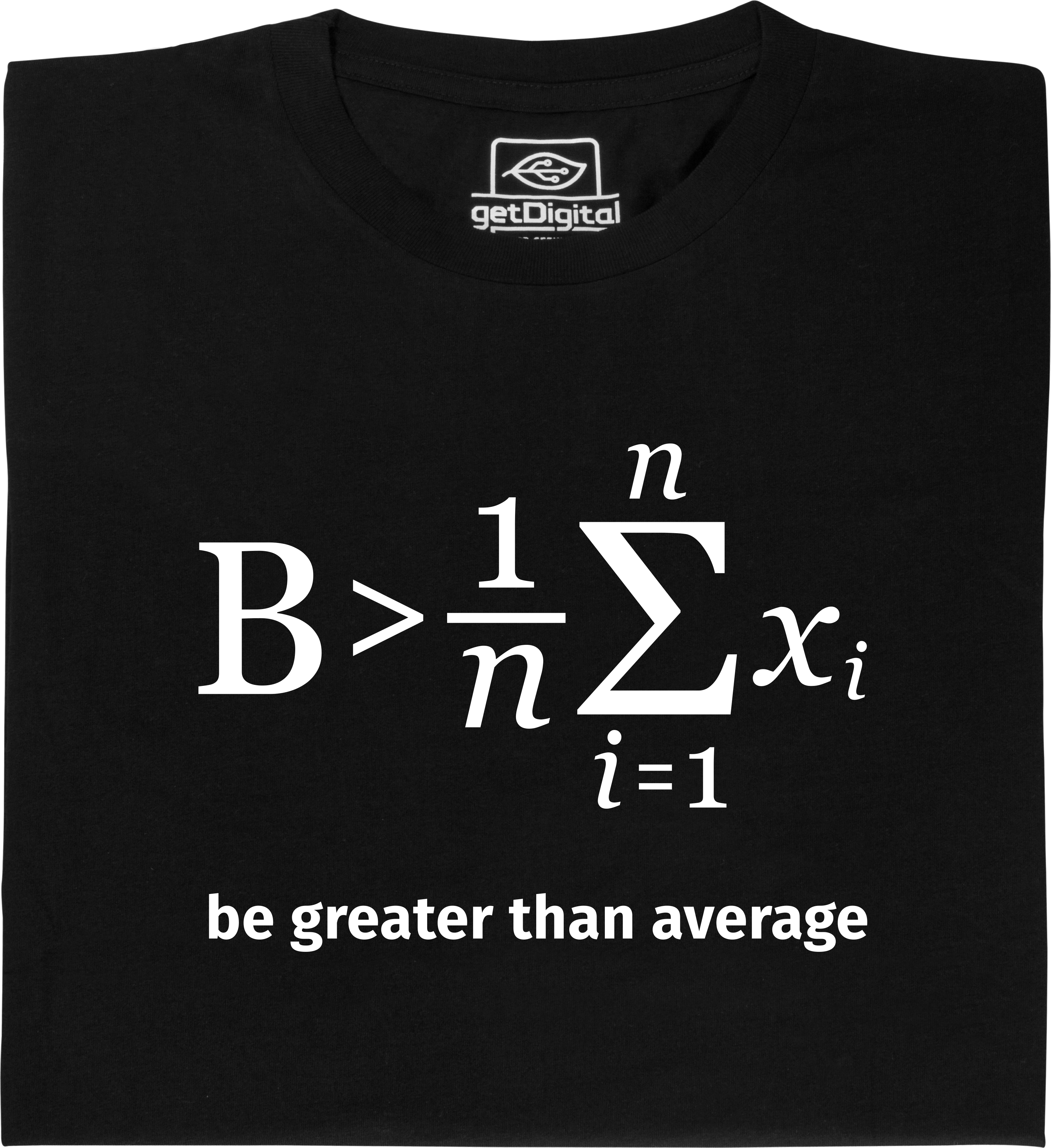 Fair gehandeltes Öko-T-Shirt: Be greater than average