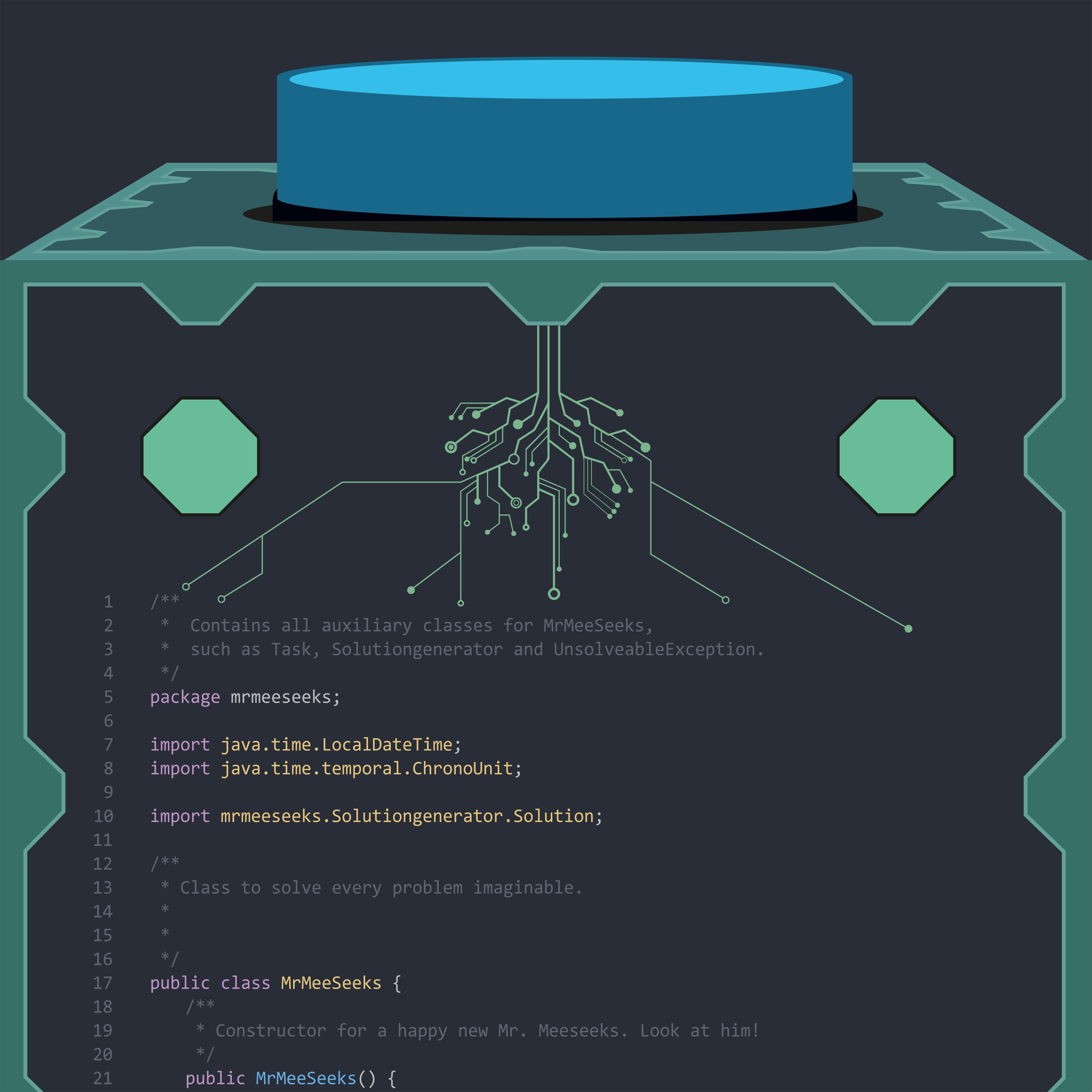 Mr. Meeseeks Box o‘ Fun Code Poster