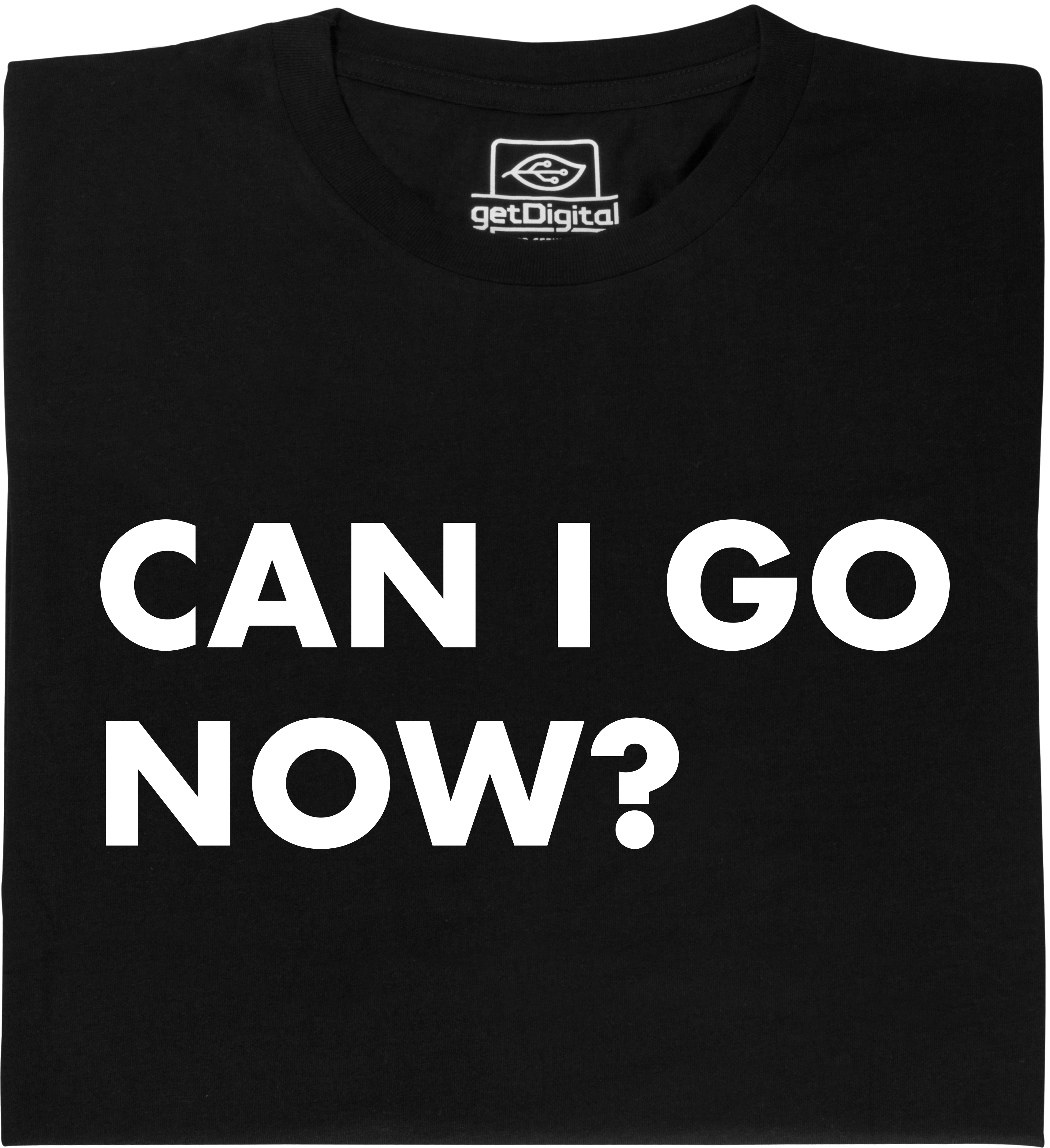 Fair gehandeltes Öko-T-Shirt: Can I go now