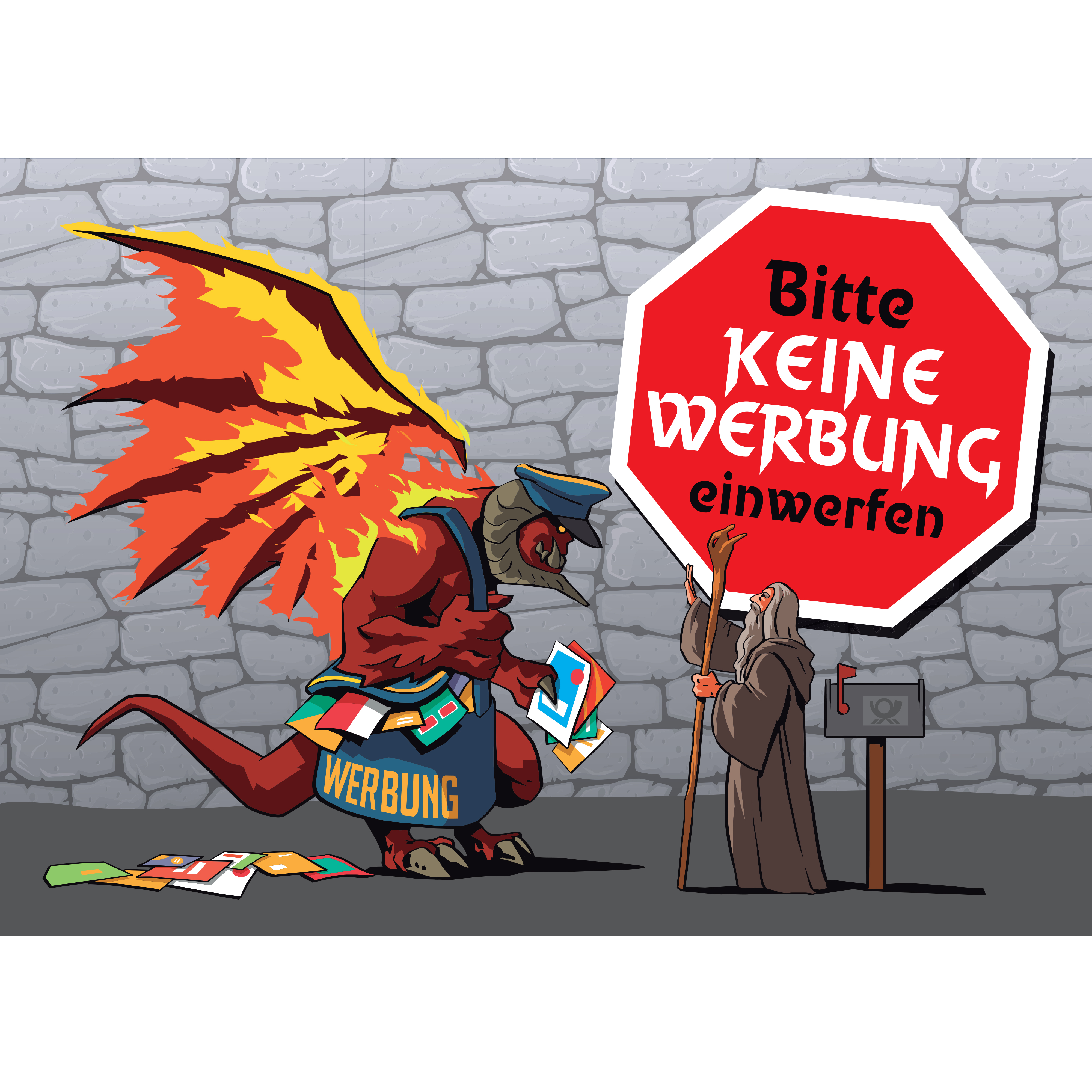 Aufkleber Keine Werbung einwerfen