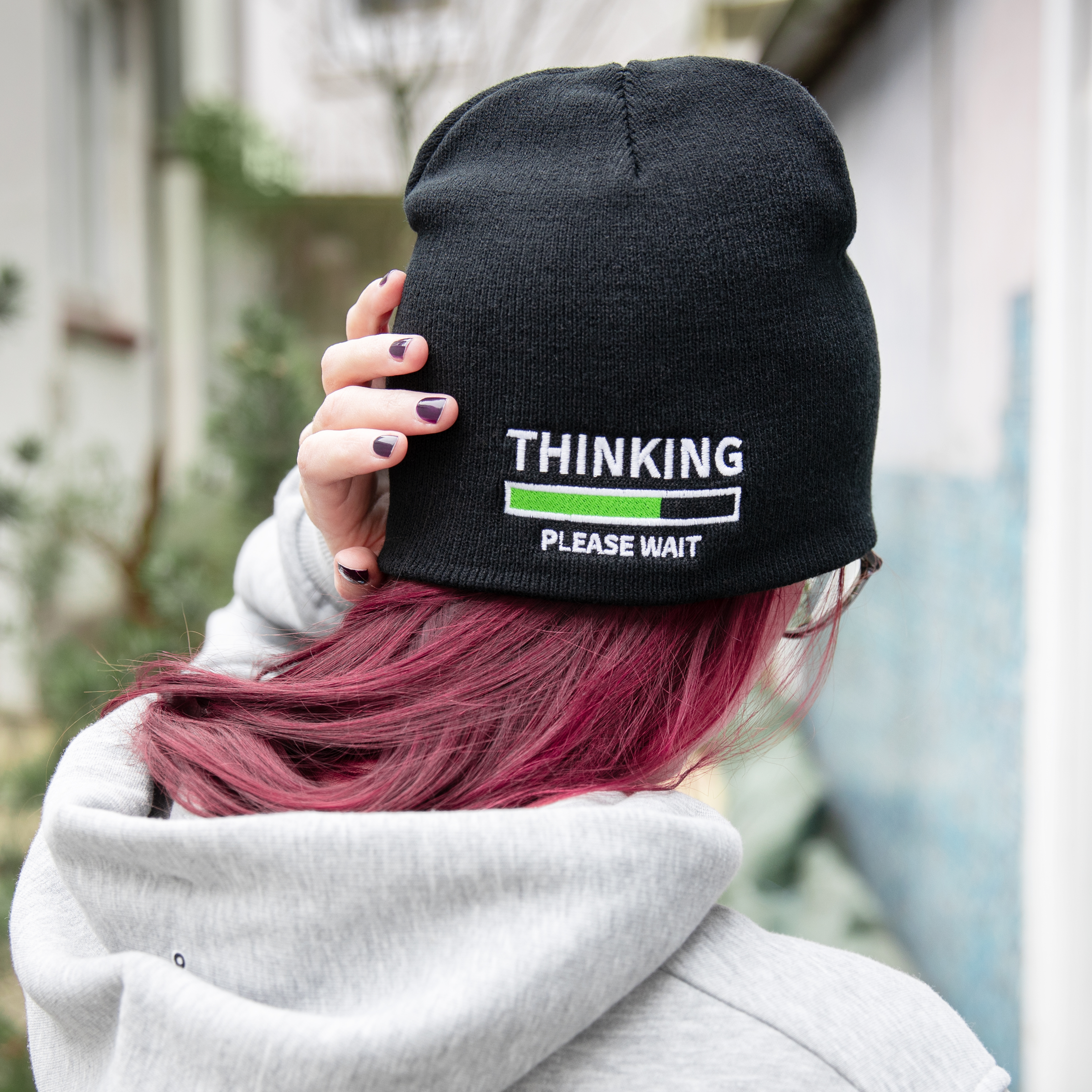 getDigital Thinking Beanie – Warme Strickmütze für Computer Geeks & Nerds – Einheitsgröße Erwachsene