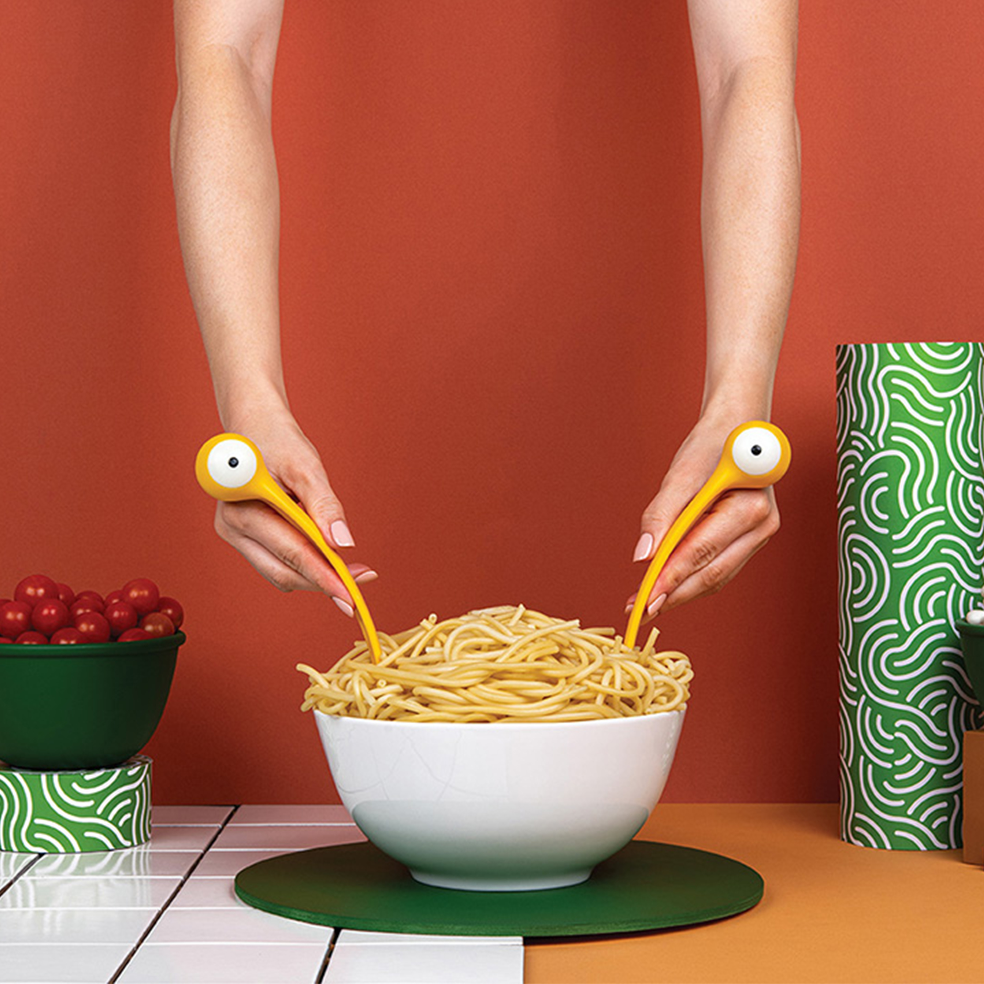 Spaghetti-Monster Pasta- und Salatbesteck