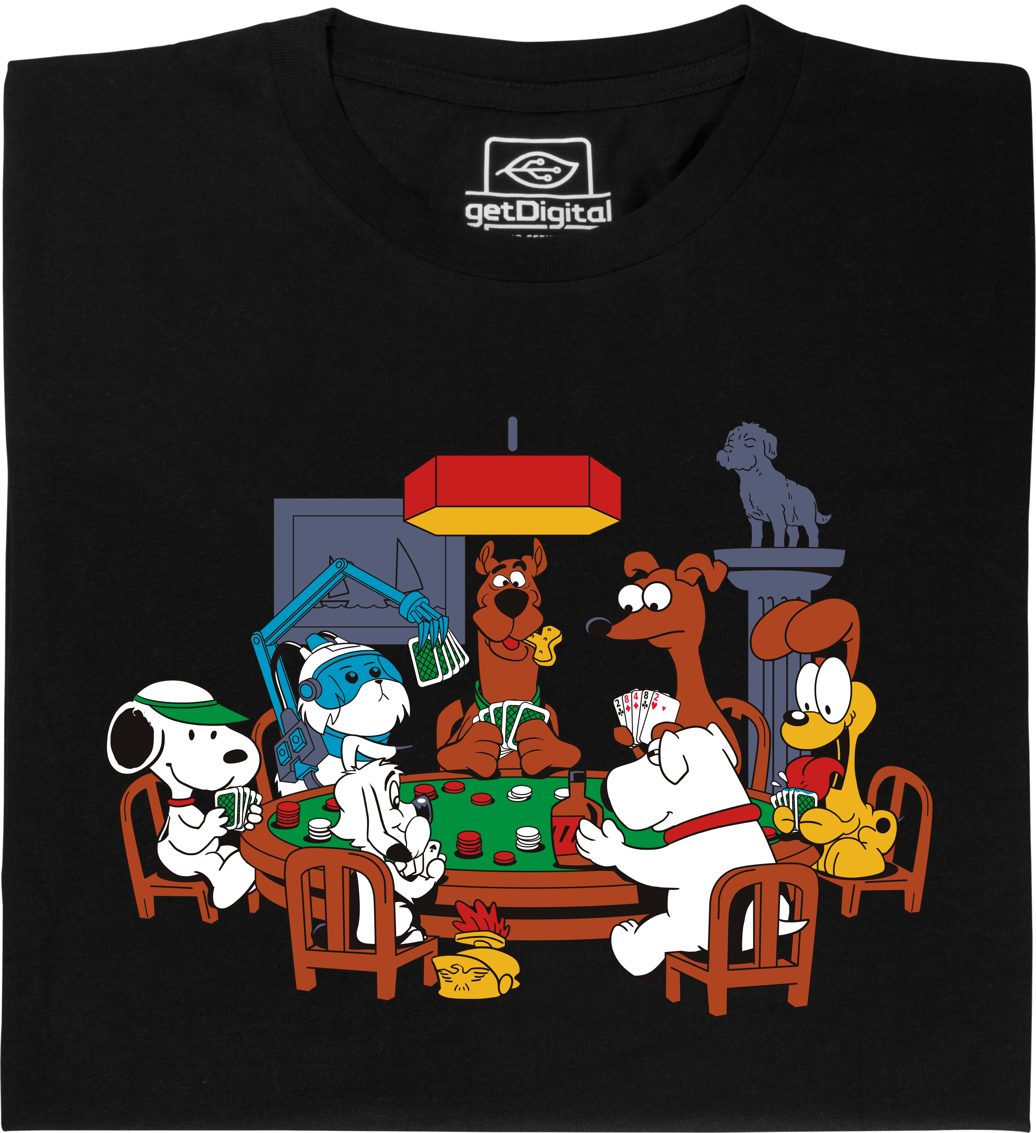 Fair gehandeltes Öko-T-Shirt: Dogs Playing Poker