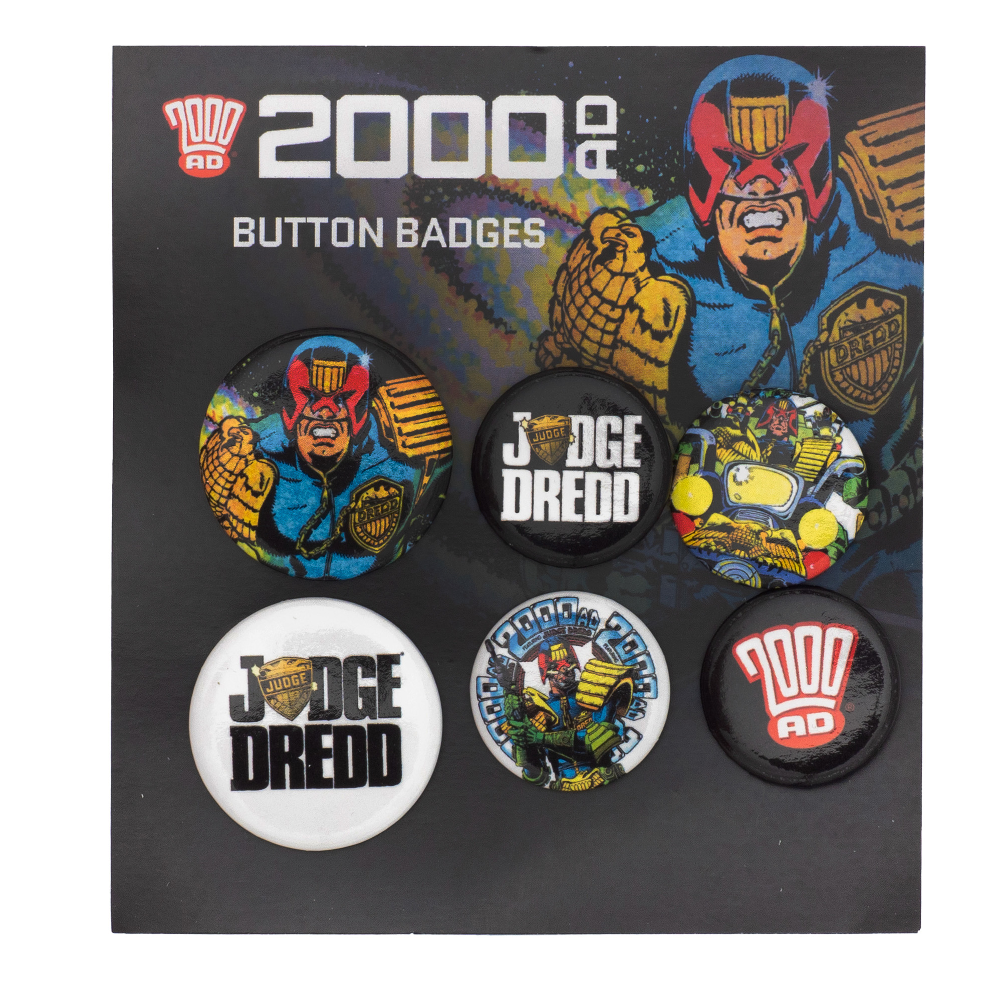 2000 AD / Judge Dredd Button-Set