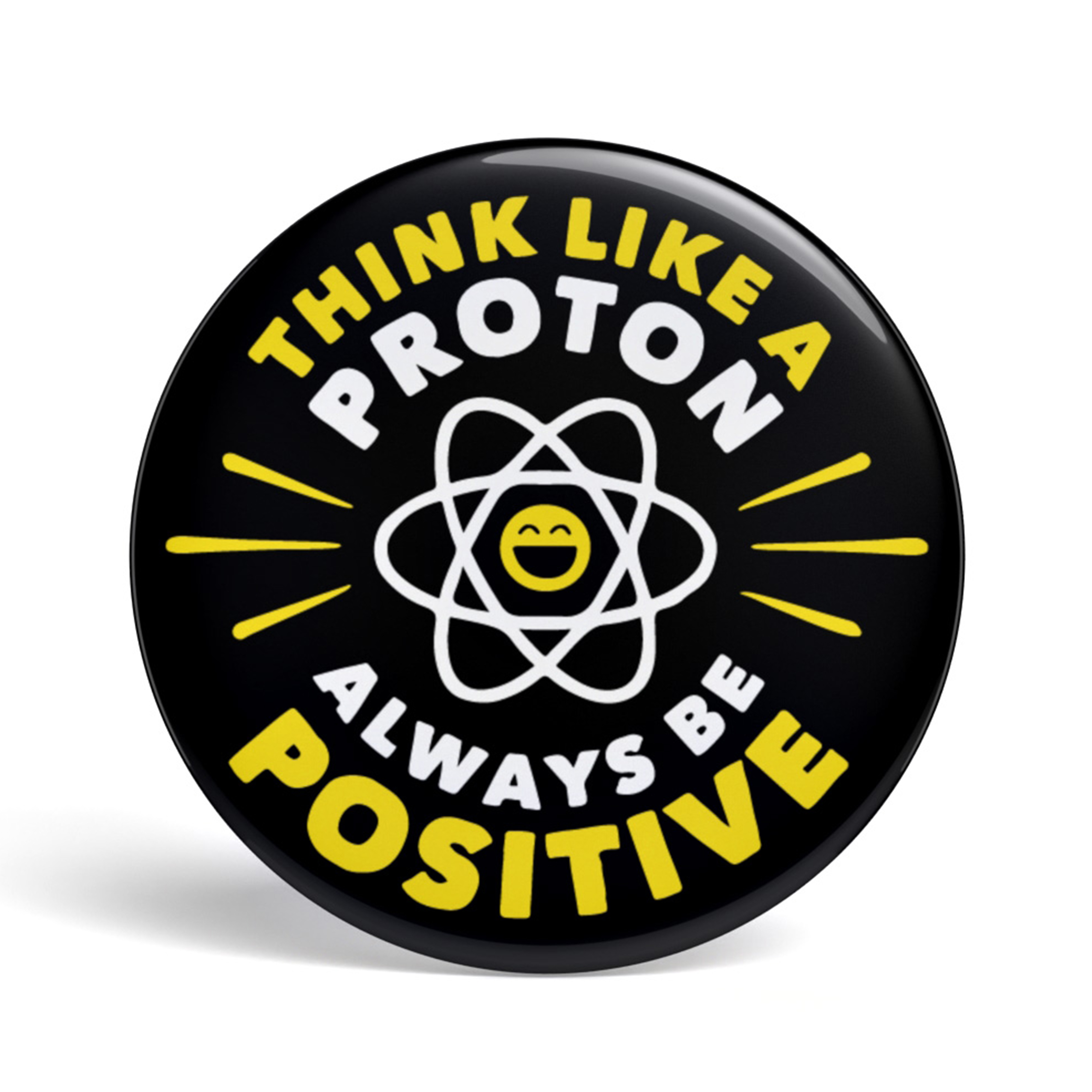 Geek Button Think Like a Proton