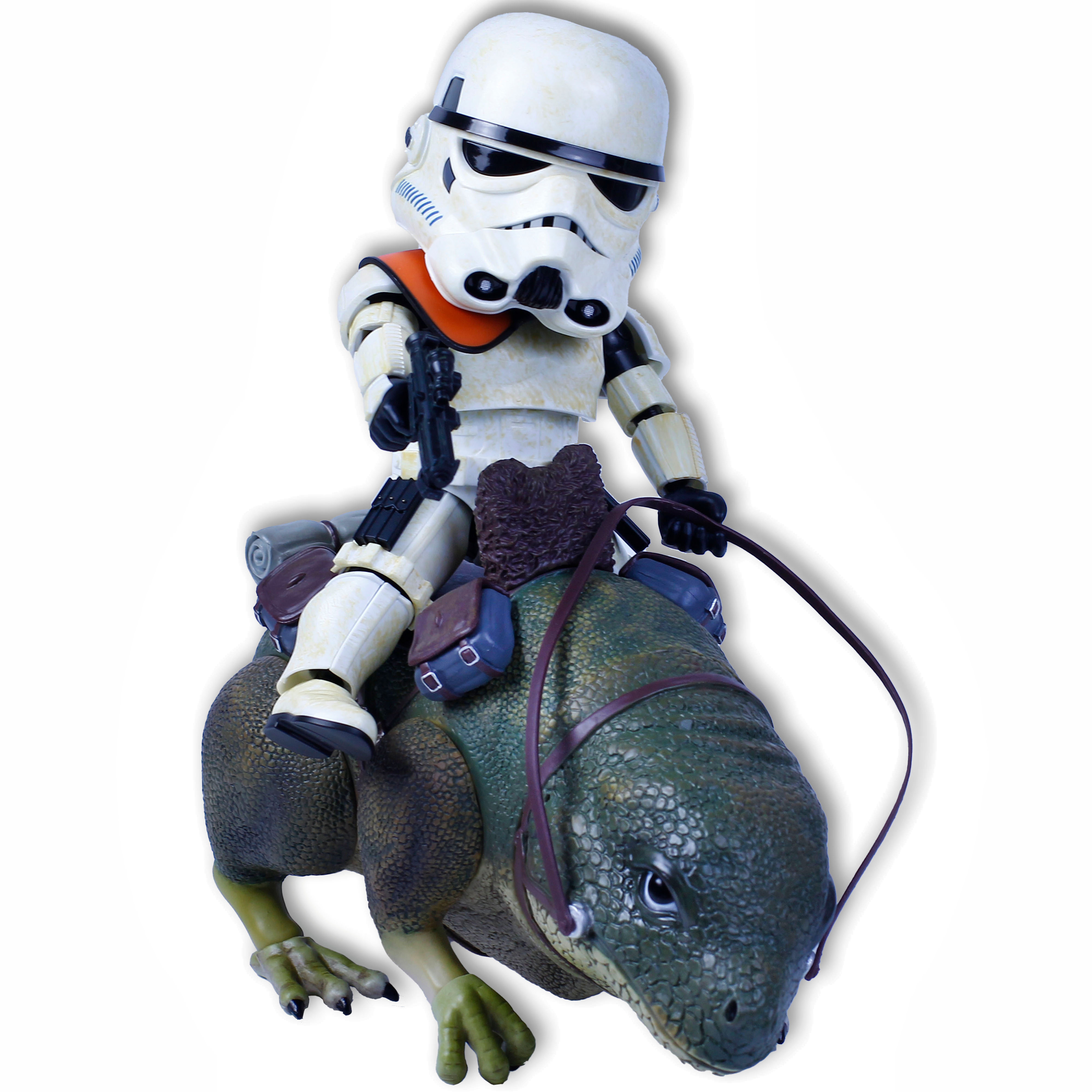 Star Wars Beast Kingdom Sandtrooper & Dewback Sammelfigur