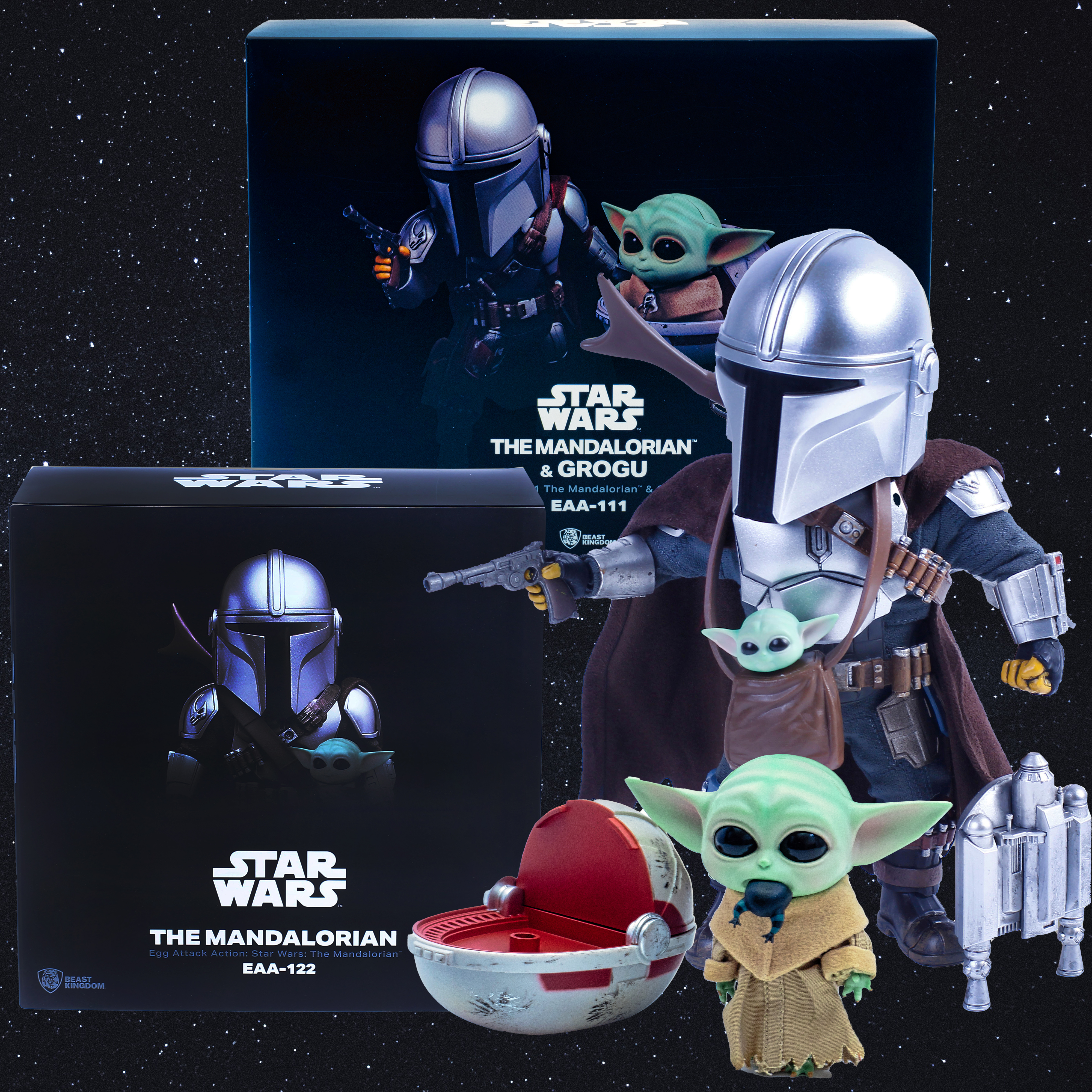 Star Wars The Mandalorian Beast Kingdom Egg Attack Action Sammelfiguren