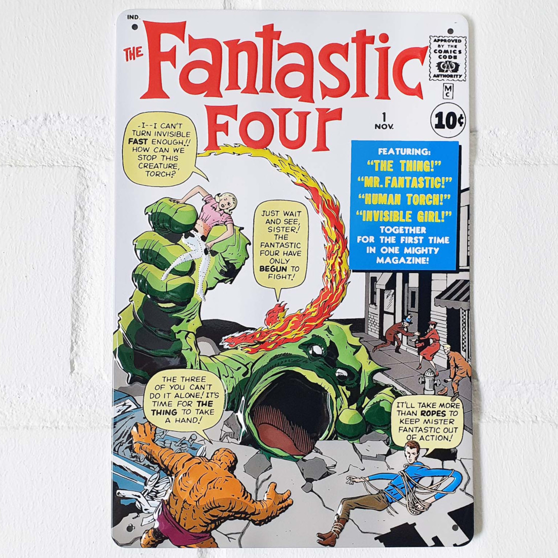 Marvel Blechschild Fantastic Four