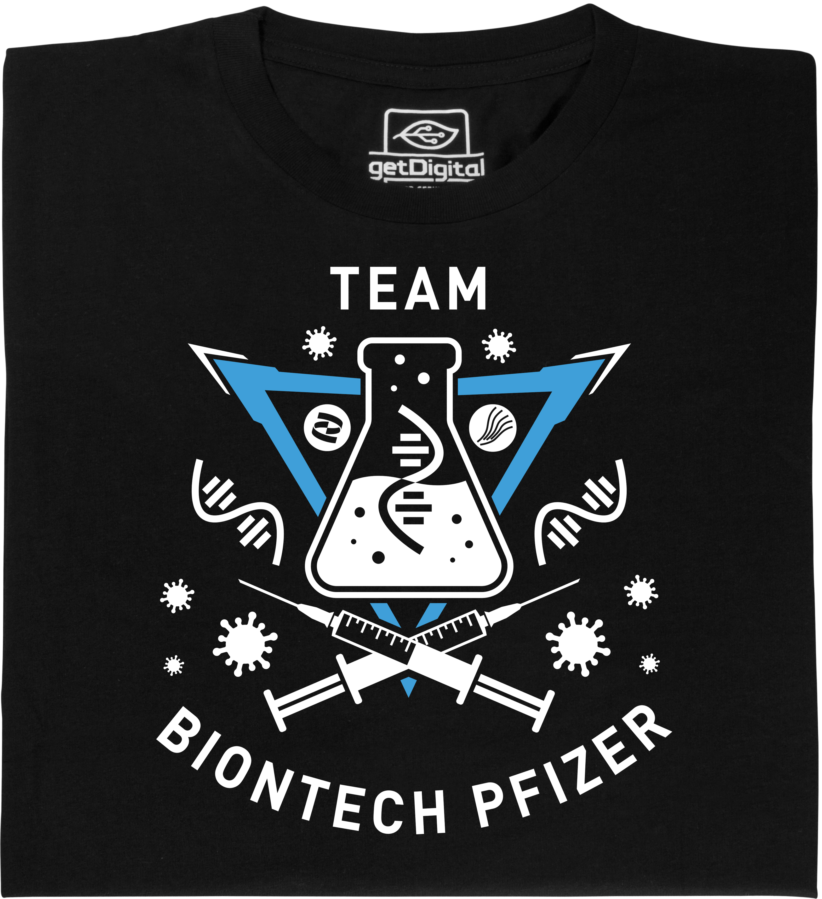 Fair gehandeltes Öko-T-Shirt: Team BioNTech/Pfizer