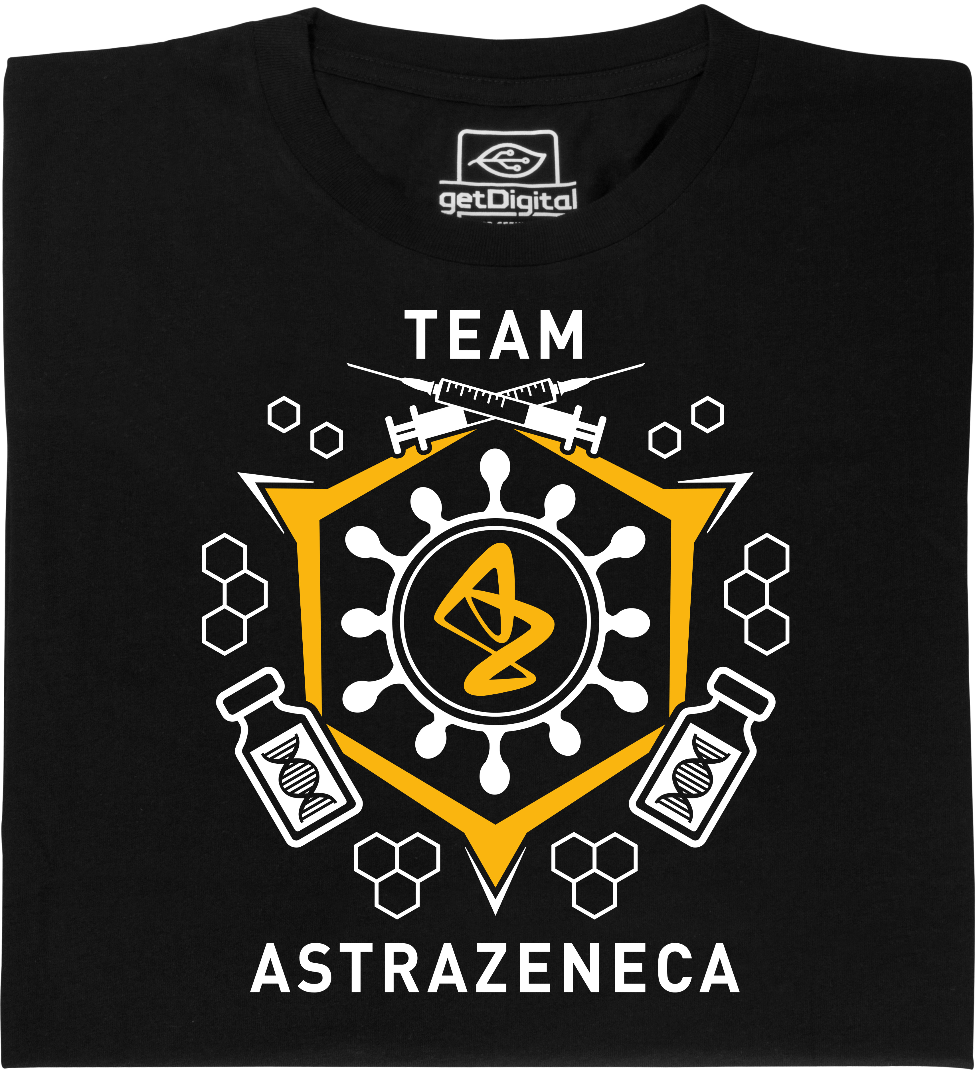 Fair gehandeltes Öko-T-Shirt: Team AstraZeneca