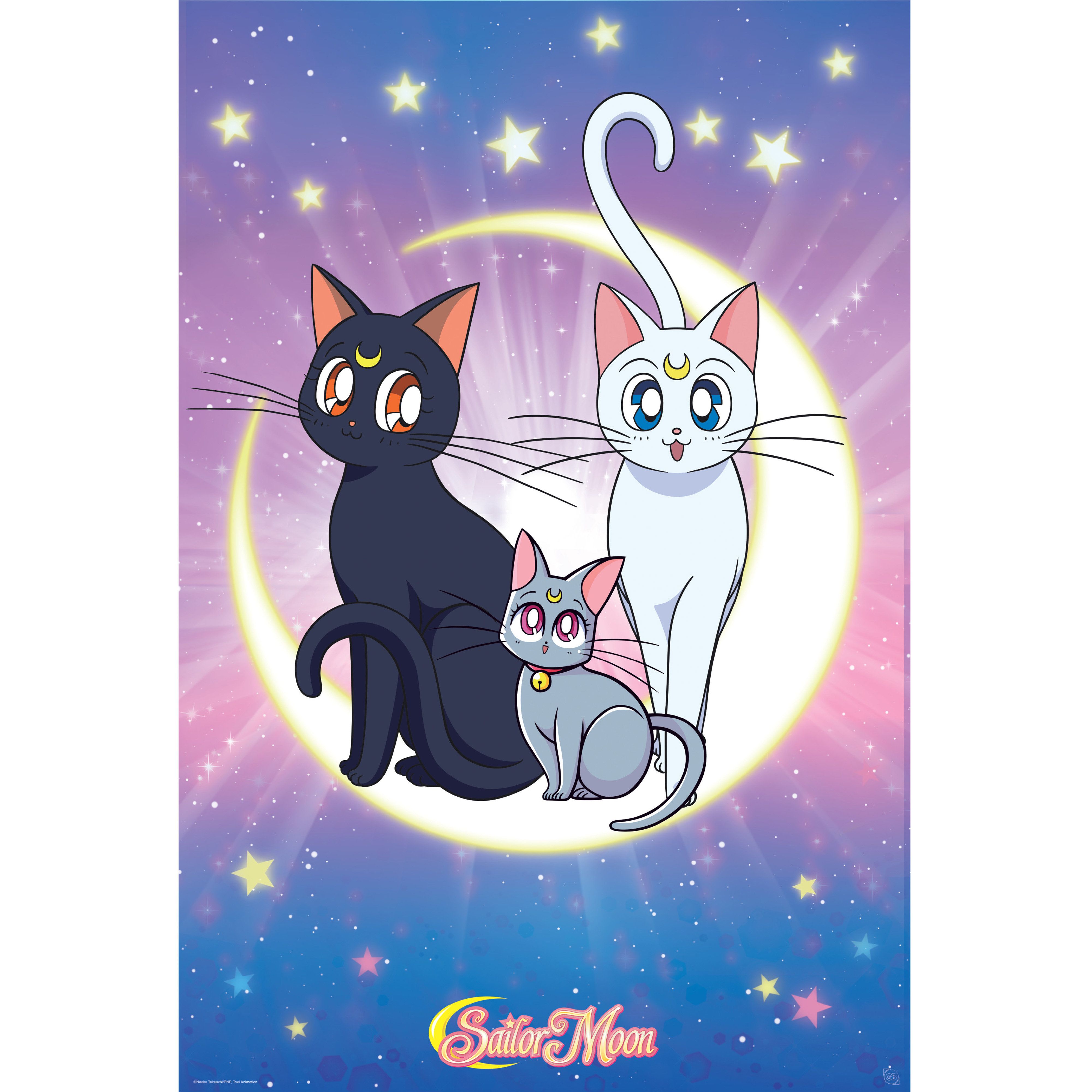Sailor Moon Poster Luna, Artemis & Diana