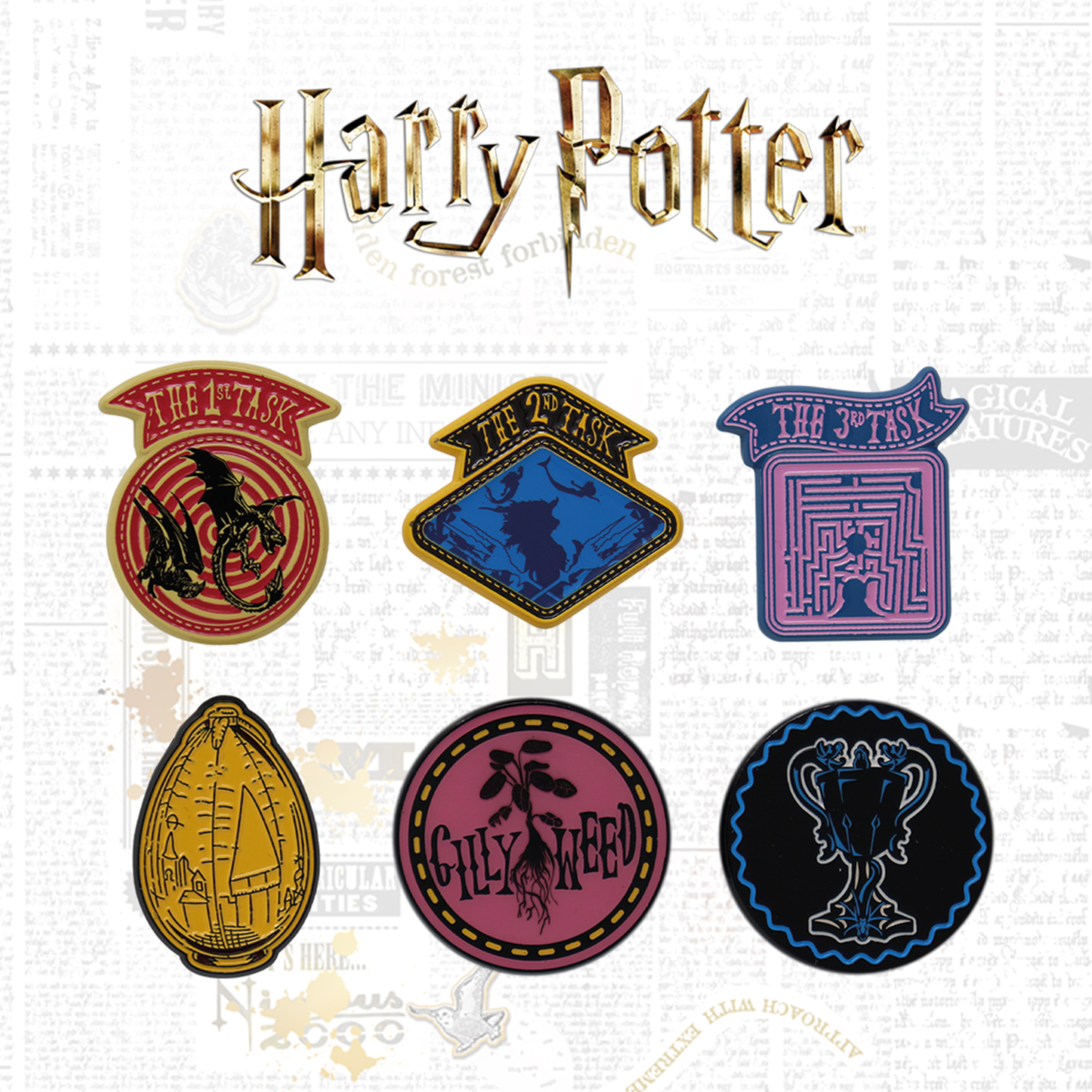 FaNaTtik – Spiel, Mehrfarbig Harry Potter Limited Edition Triwizard Tournament Pin Set