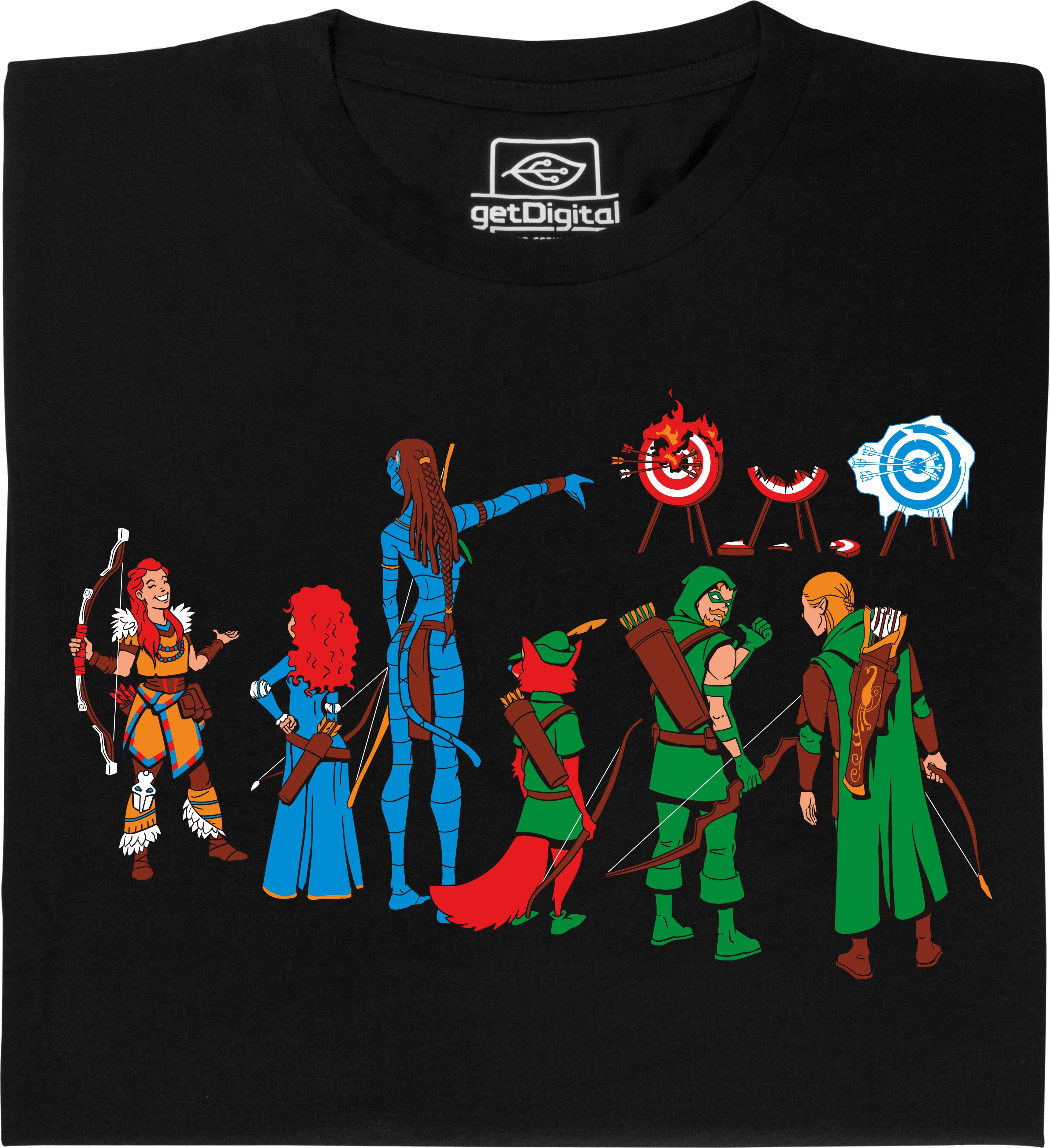 Fair gehandeltes Öko-T-Shirt: Bogenschützen