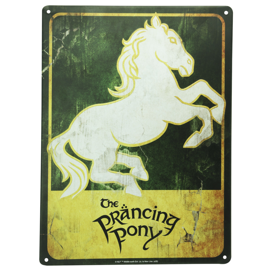 ABYstyle – Herr der Ringe Metallschild Poney Fringant (28 x 38 cm)