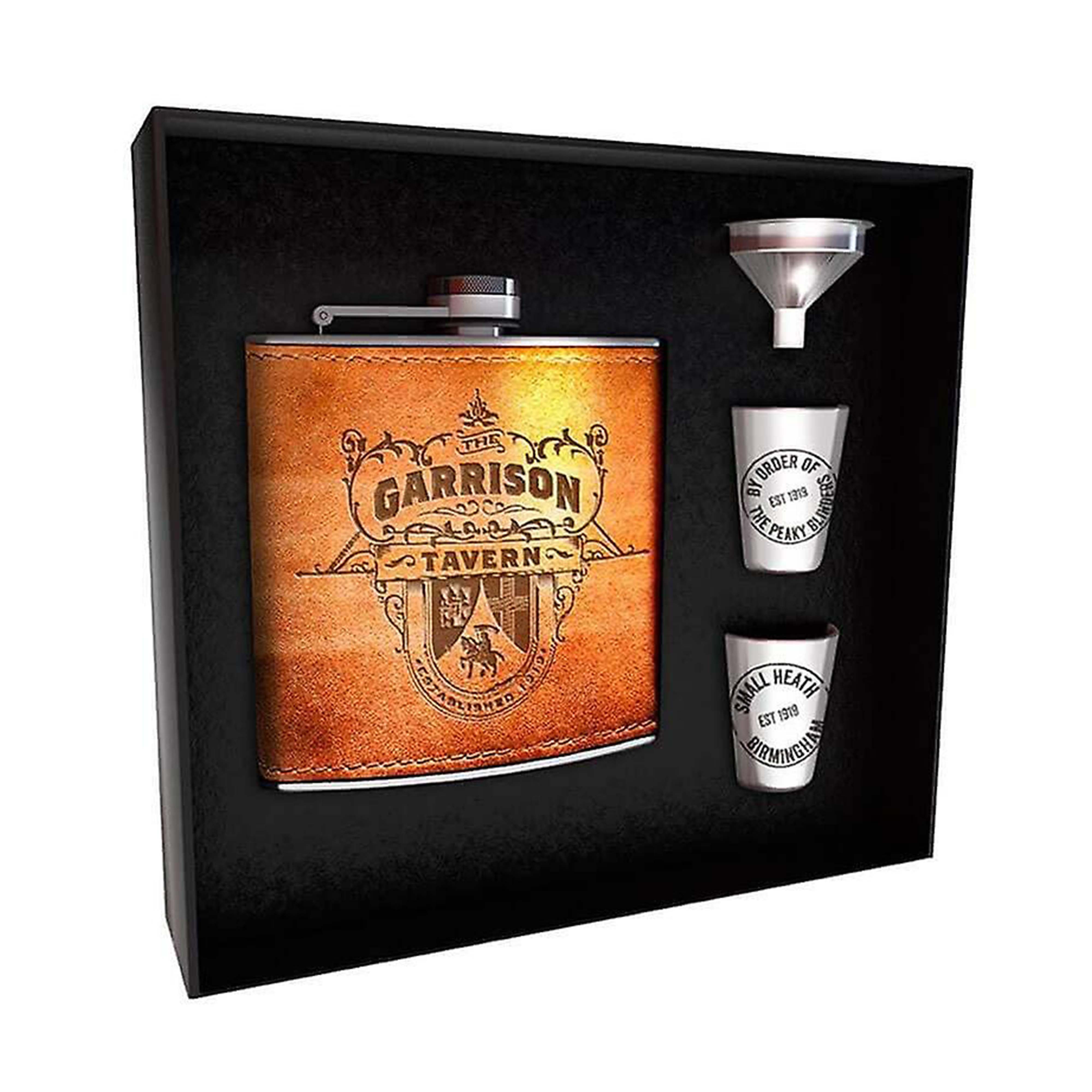 GB EYE Peaky Blinders – Garrison – Set flasque 170ml + 2 Shooters 30ml