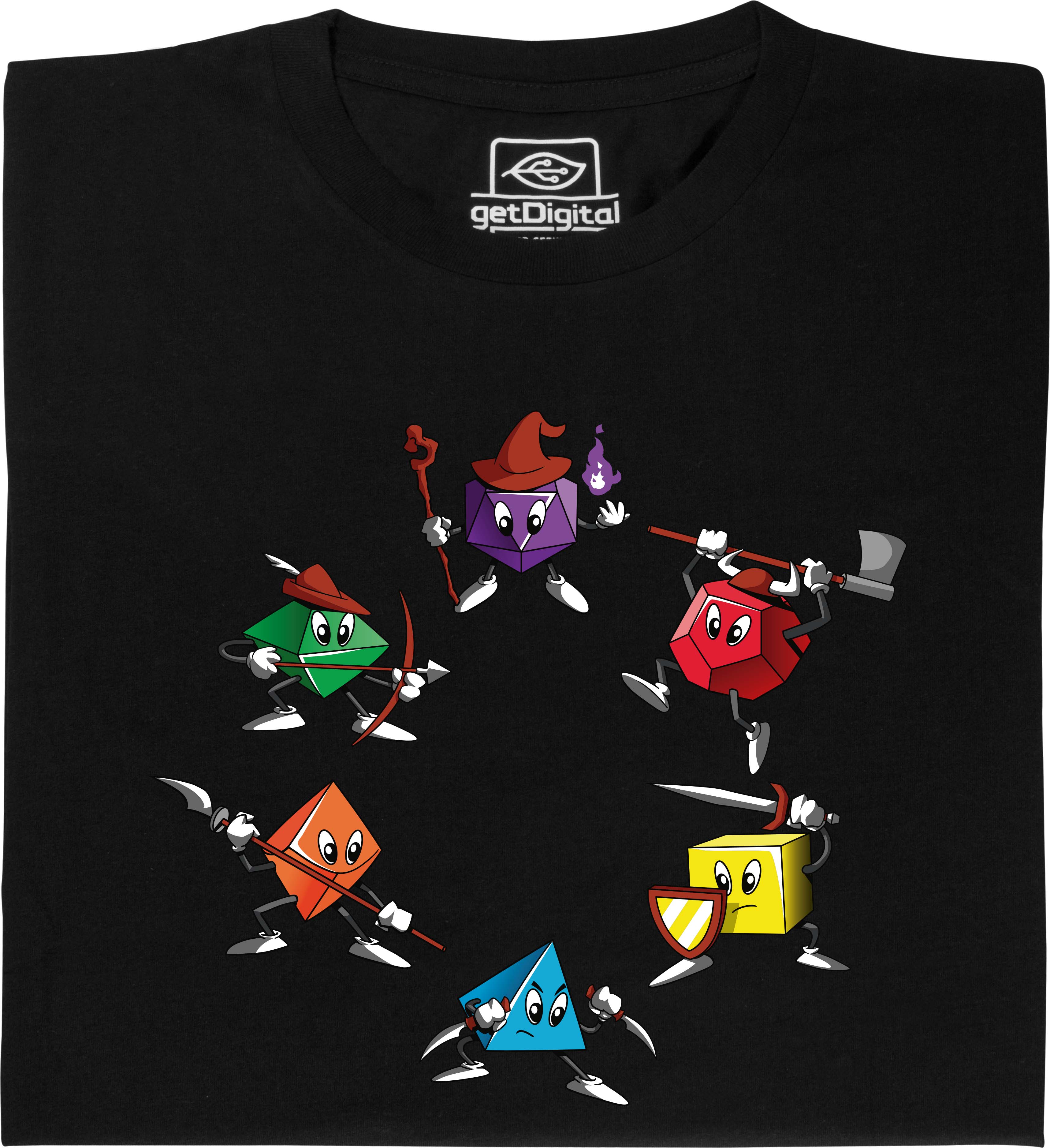 Fair gehandeltes Öko-T-Shirt: RPG Dice