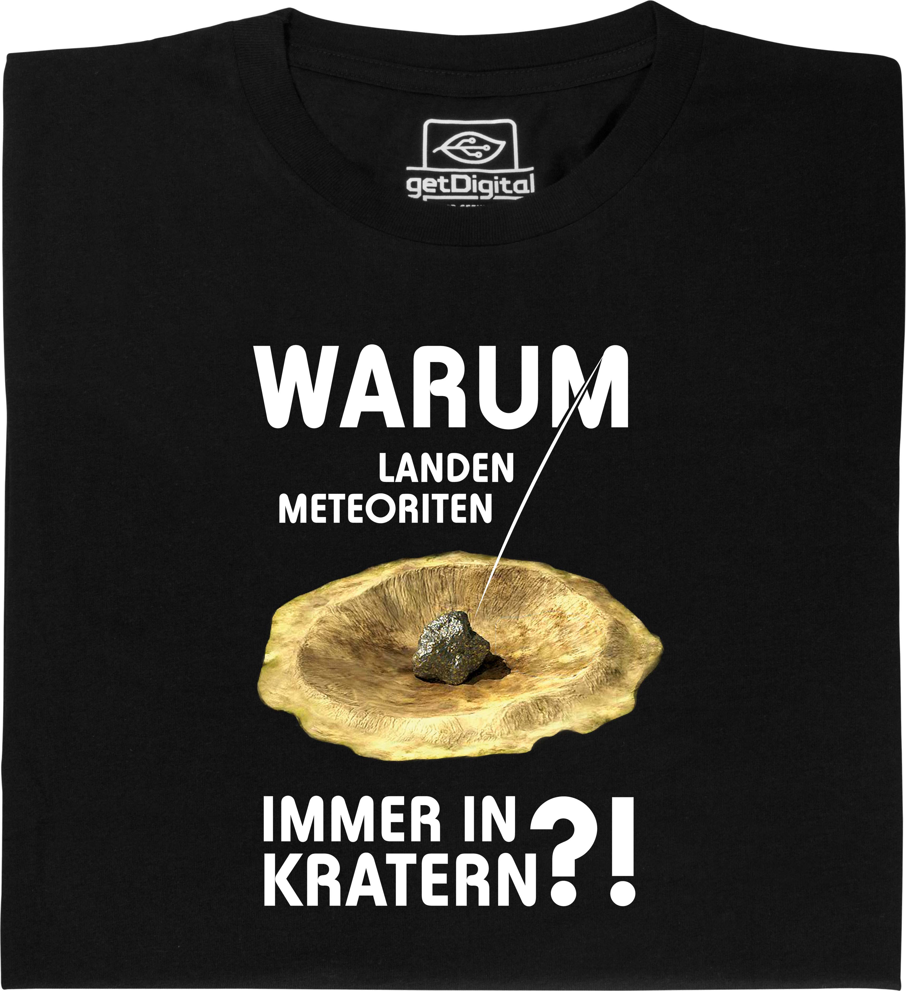 Fair gehandeltes Öko-T-Shirt: Meteoriten in Kratern
