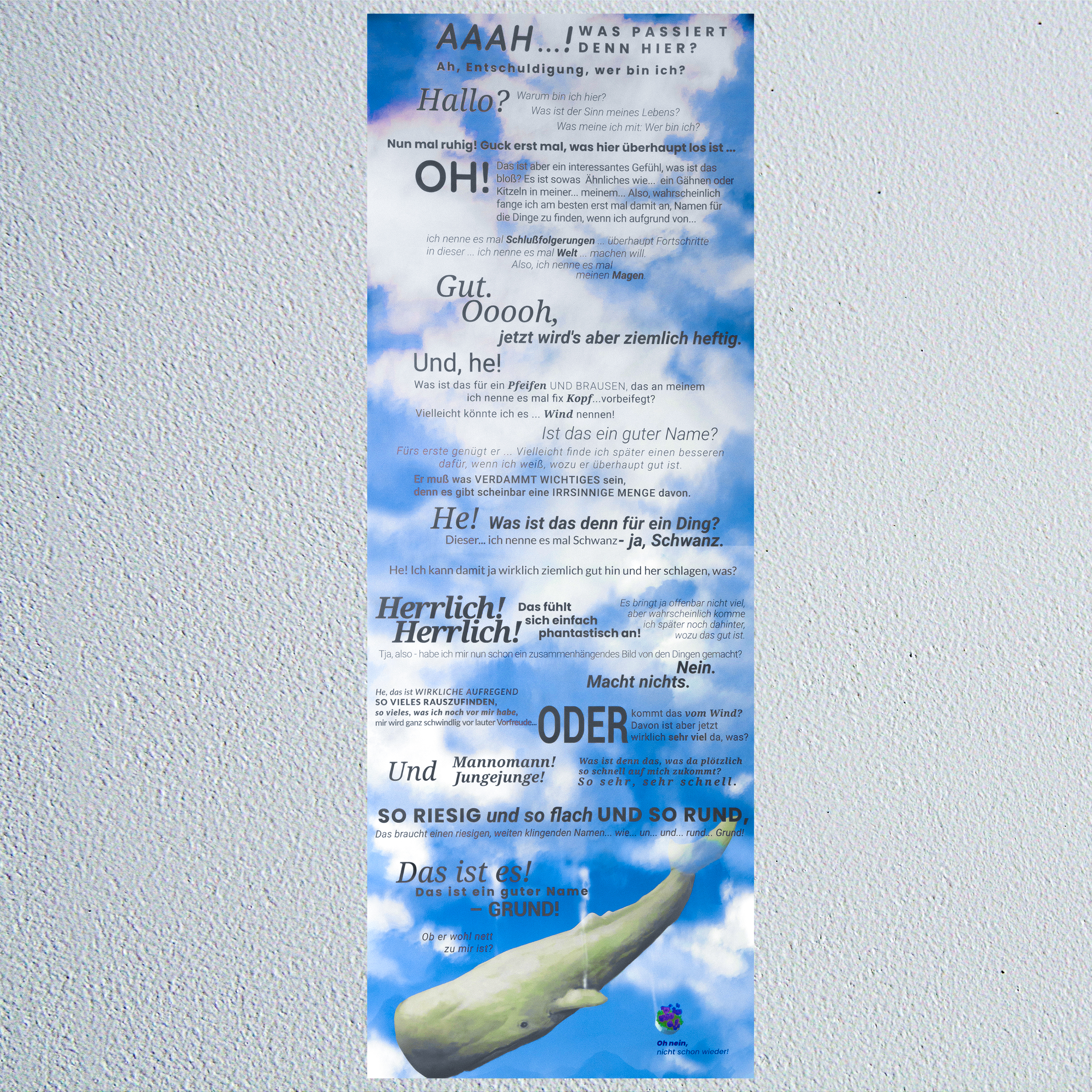 Poster Der Wal und der Petunientopf