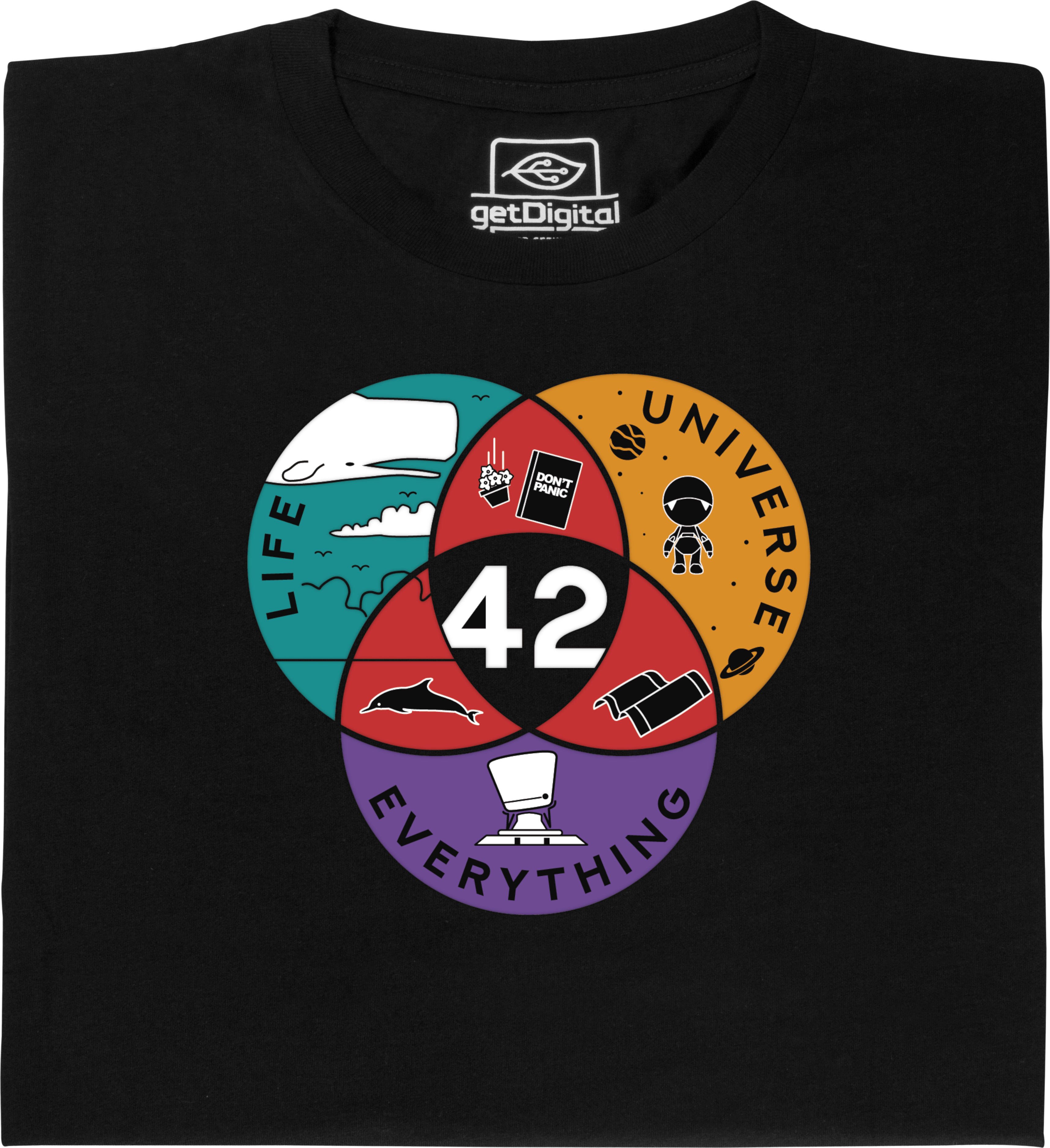 Fair gehandeltes Öko-T-Shirt: 42 Life Universe Everything