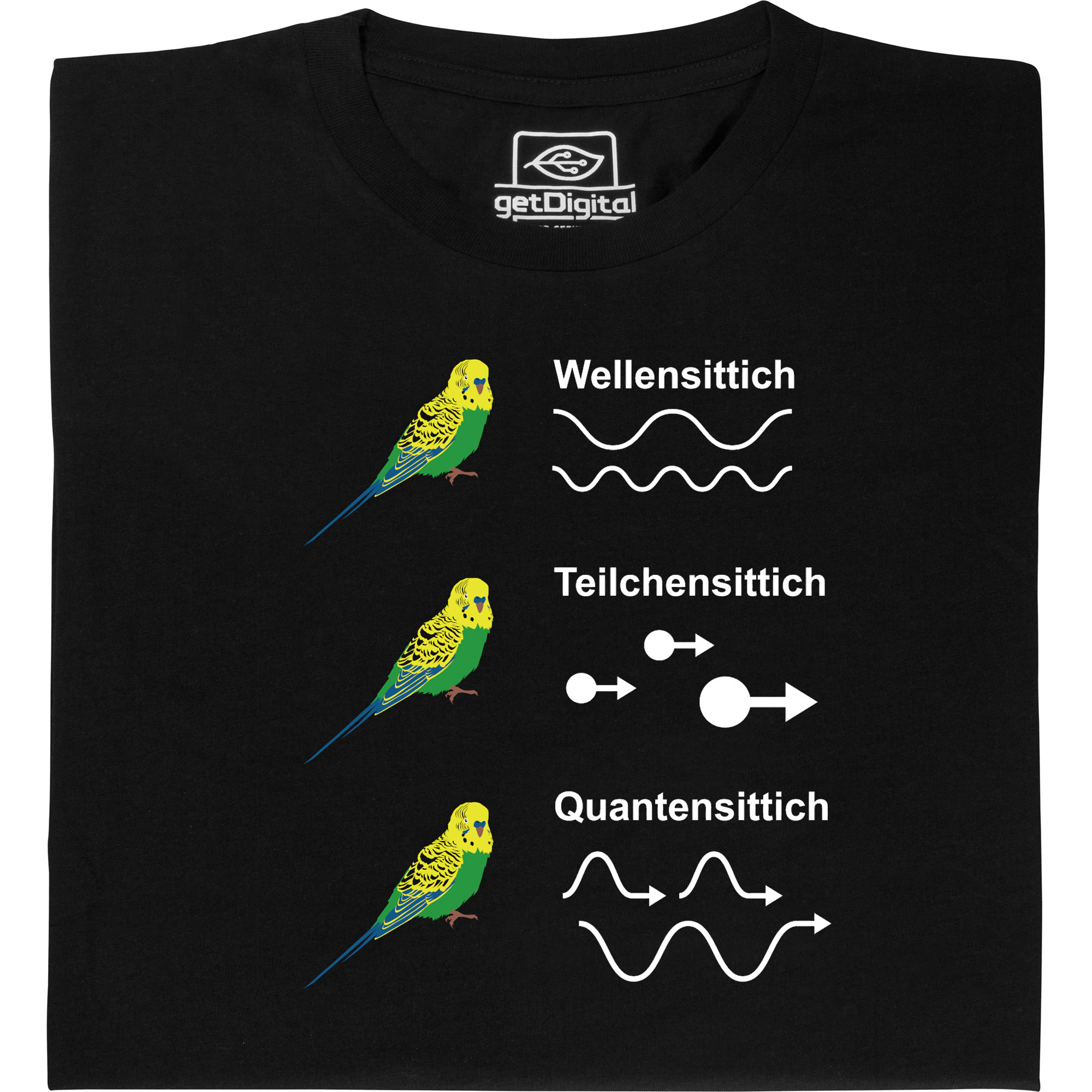 Fair gehandeltes Öko-T-Shirt: Quantensittich