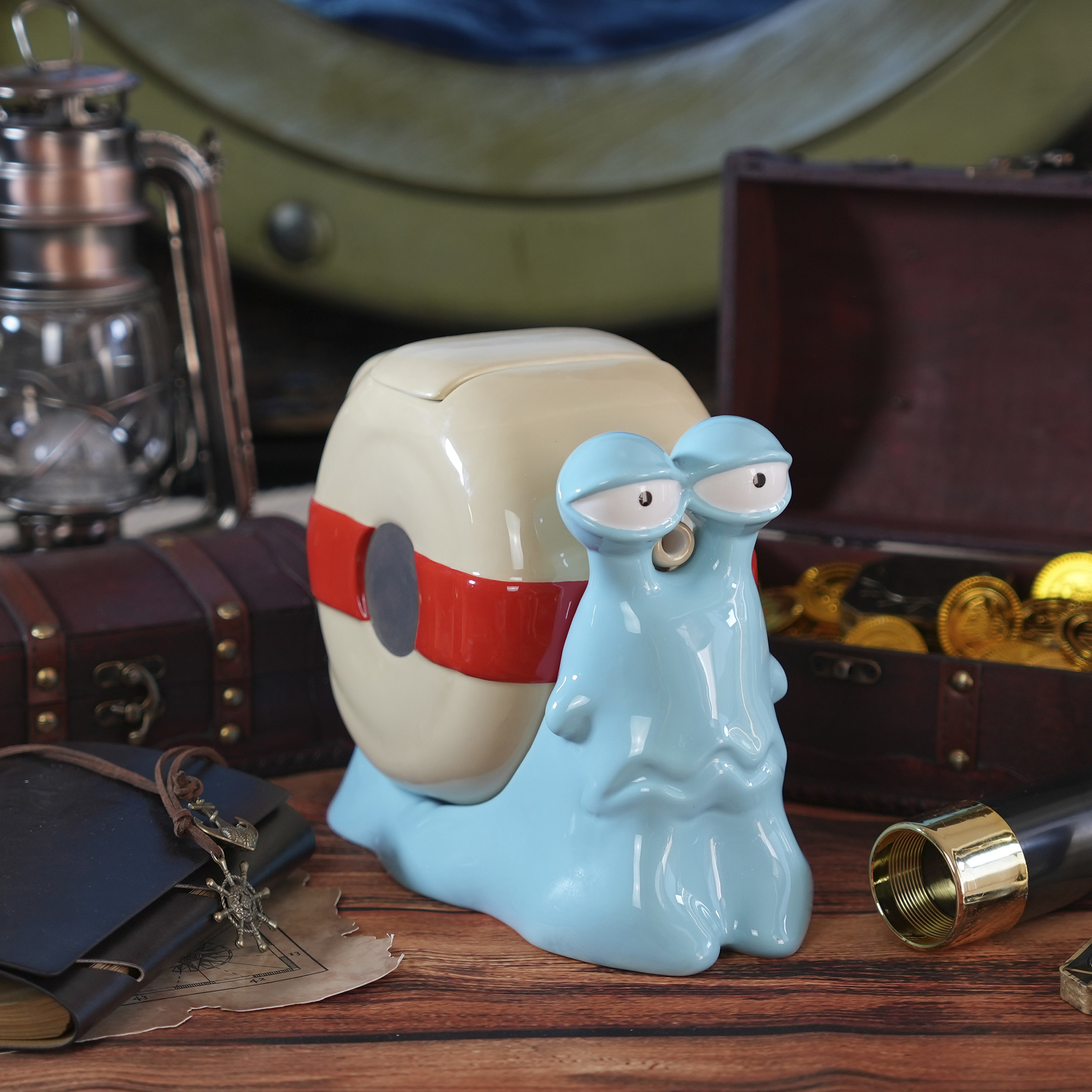 ABYstyle One Piece Den Den Mushi-Teekanne, Teetrinkgeschirr, Heimdekoration, Küchengeschirr, Sammlerstück, Geschenk, Sammlerstück