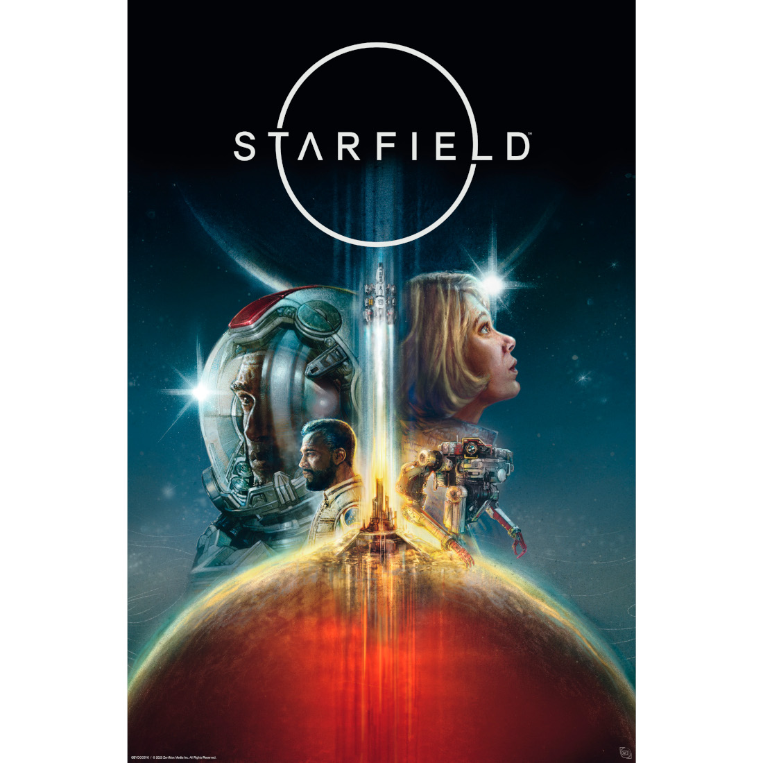 Starfield Poster: Reise durch das Weltall
