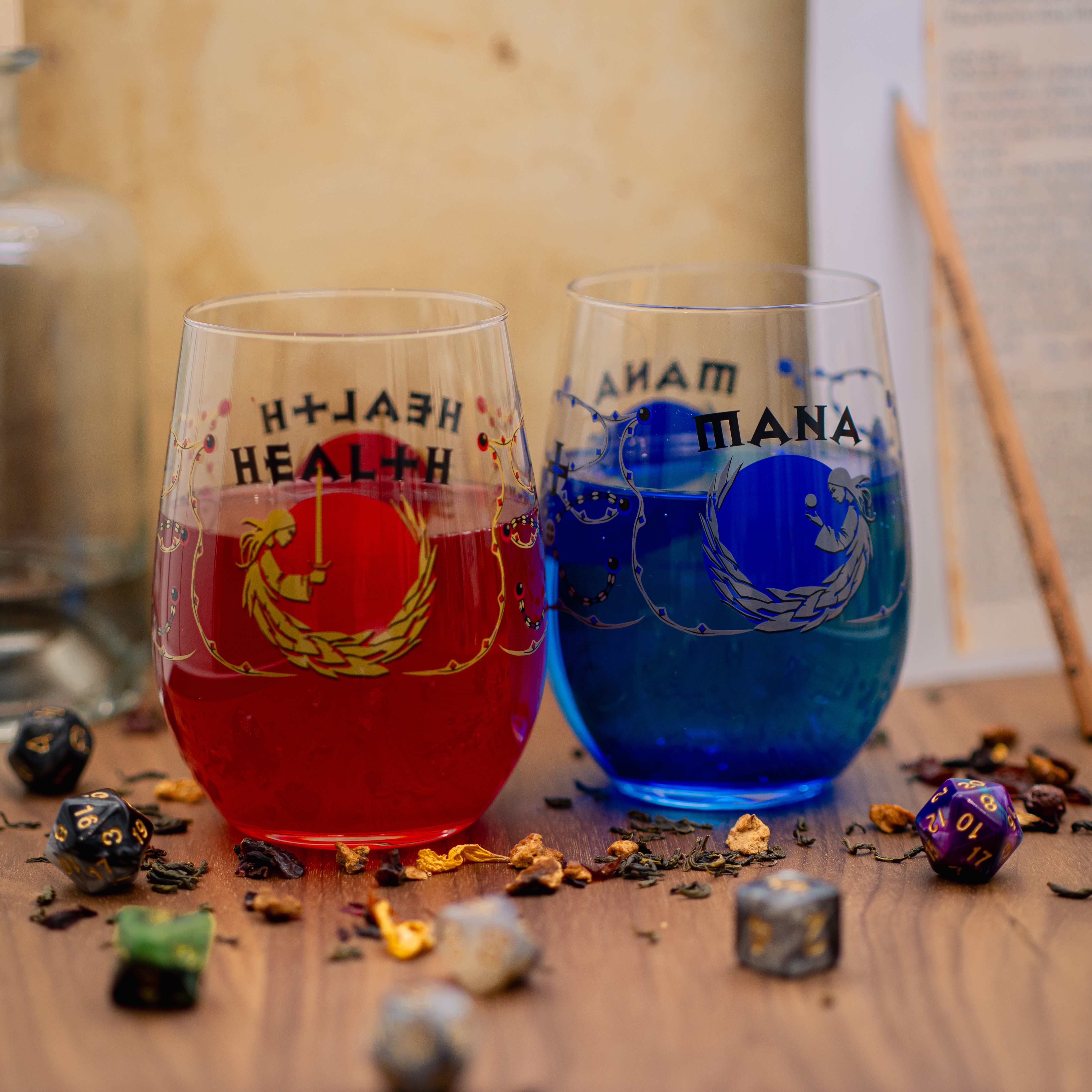 Mana und Health Gläser
