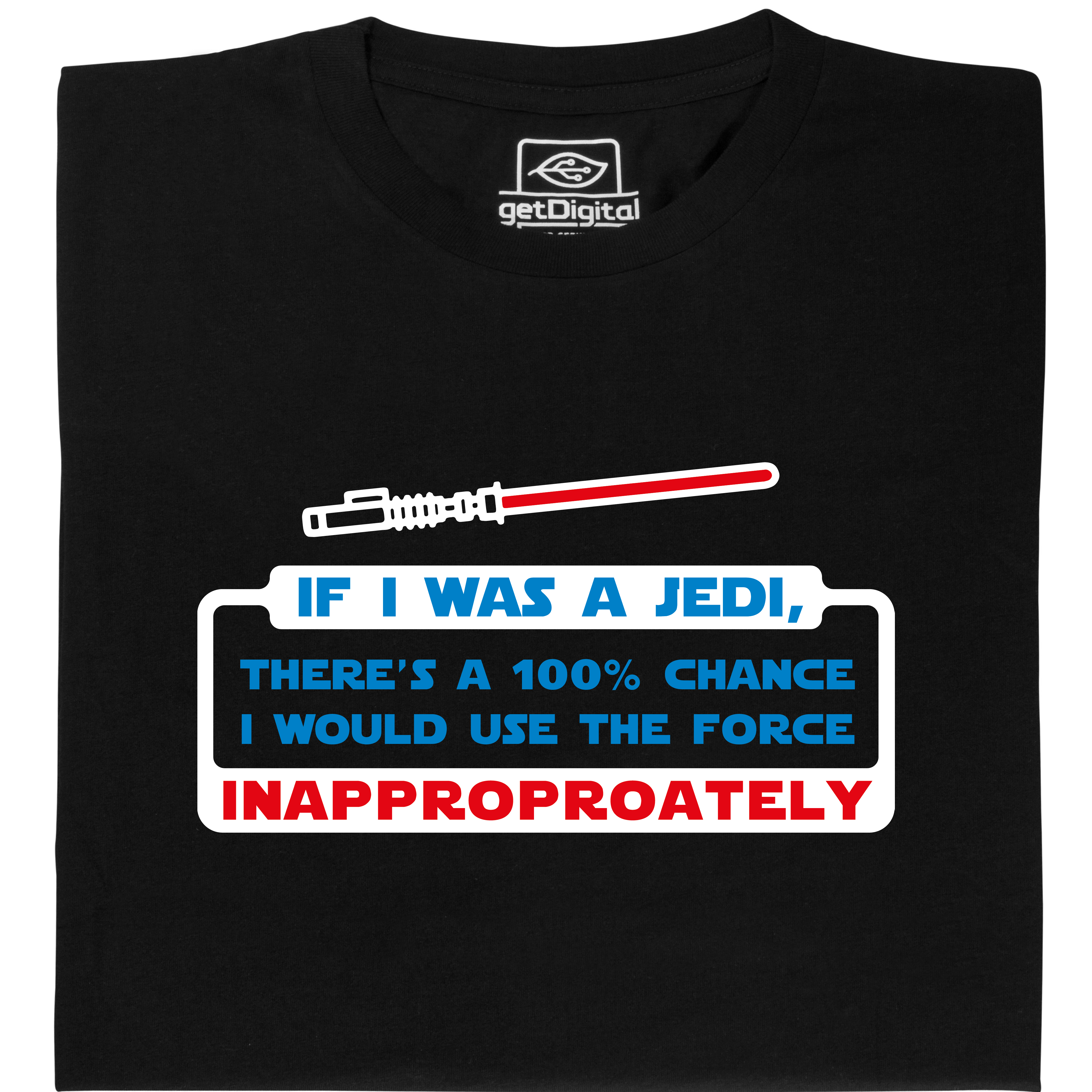 Fair gehandeltes Öko-T-Shirt: May the force be with me