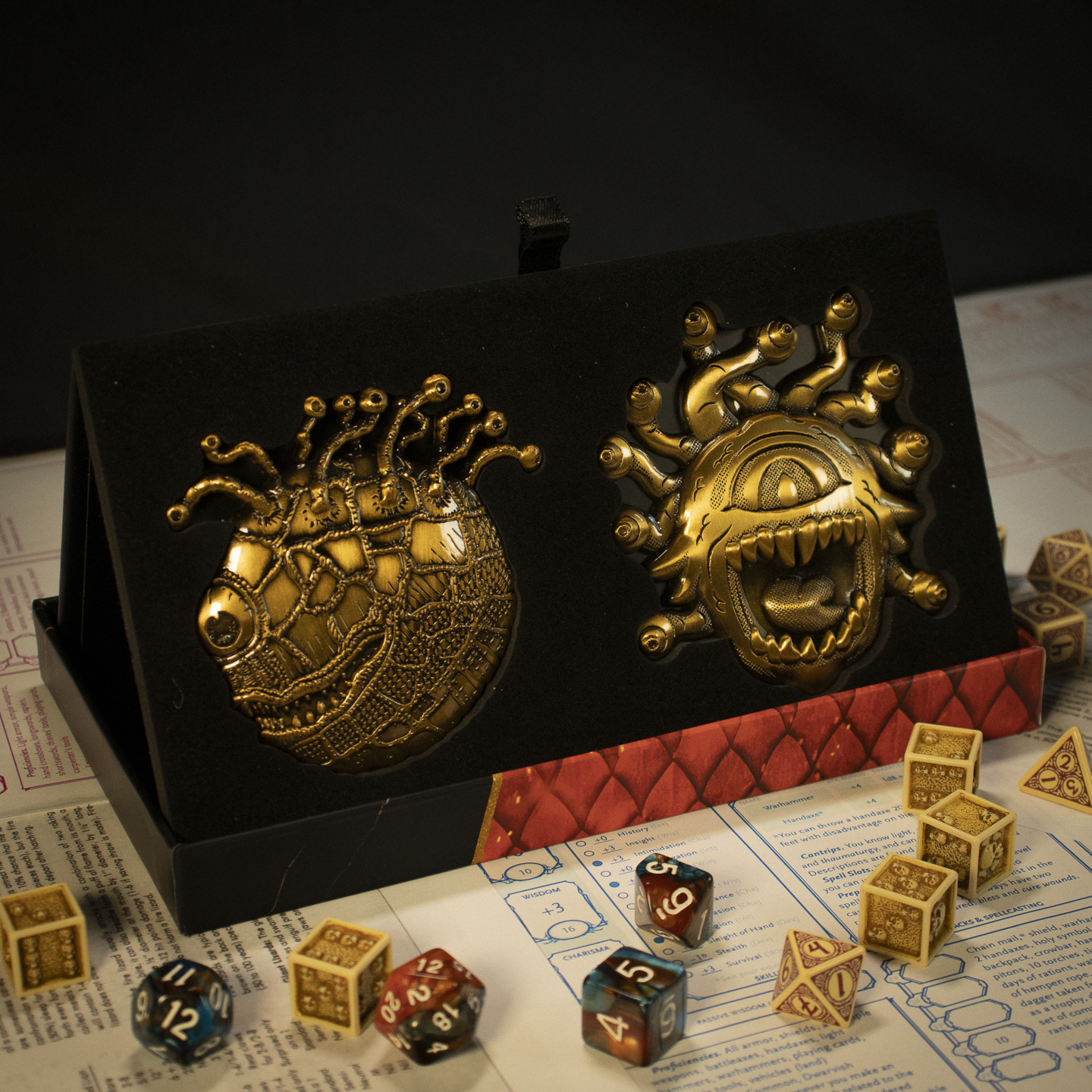 Dungeons & Dragons 50th Anniversary Beholder Medaillen 2er Set