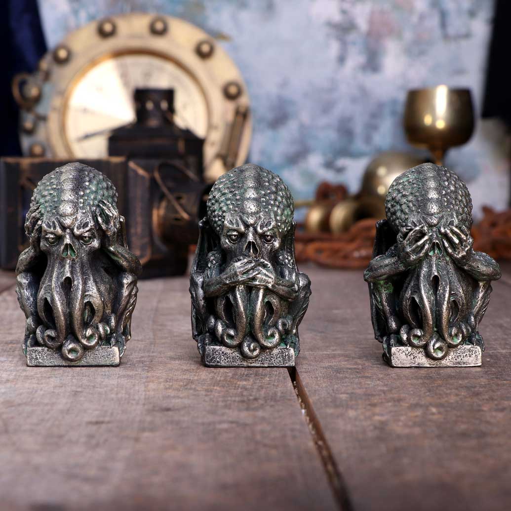 Nemesis Now Three Wise Cthulhu, Silber, 7,6 cm
