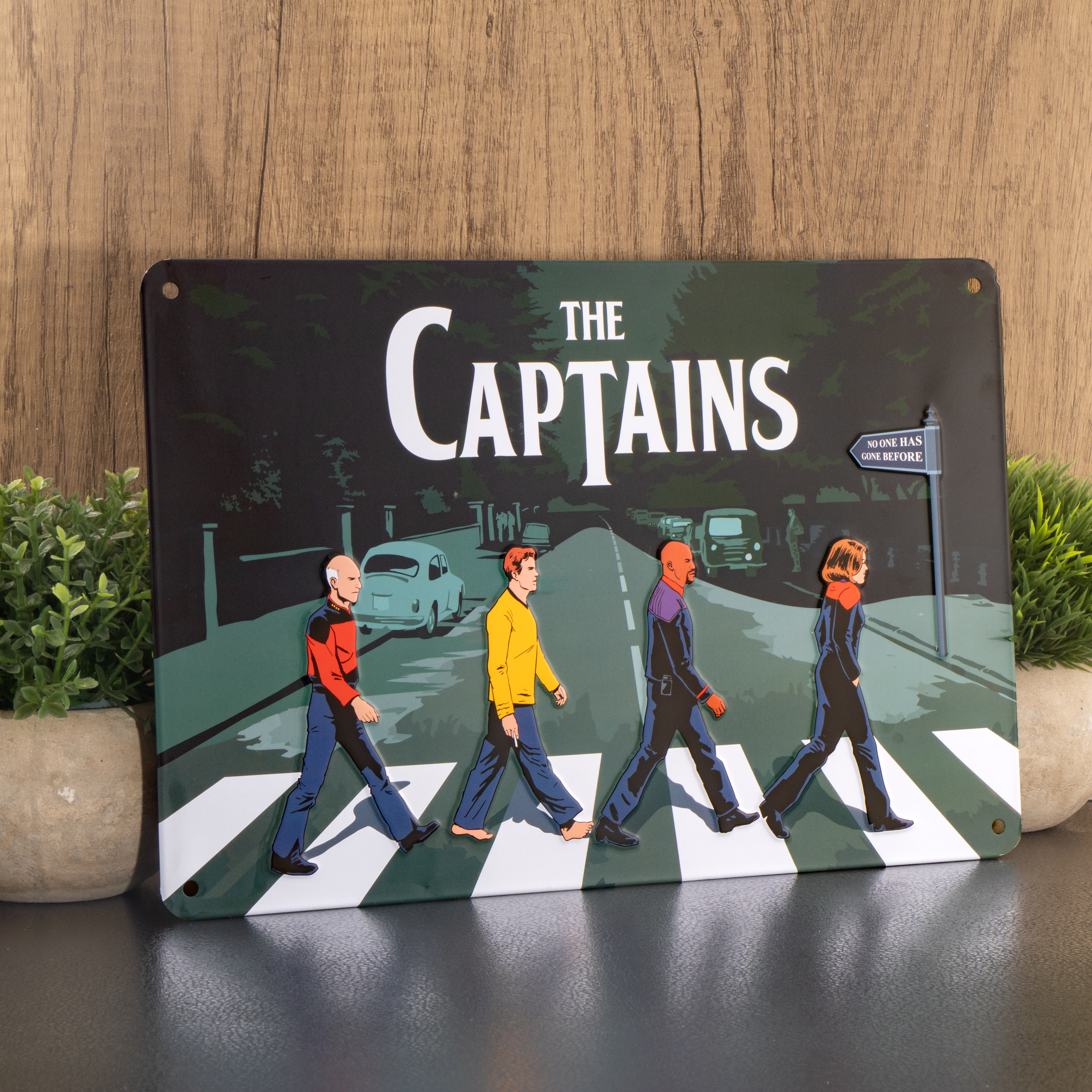 Blechschild – The Captains