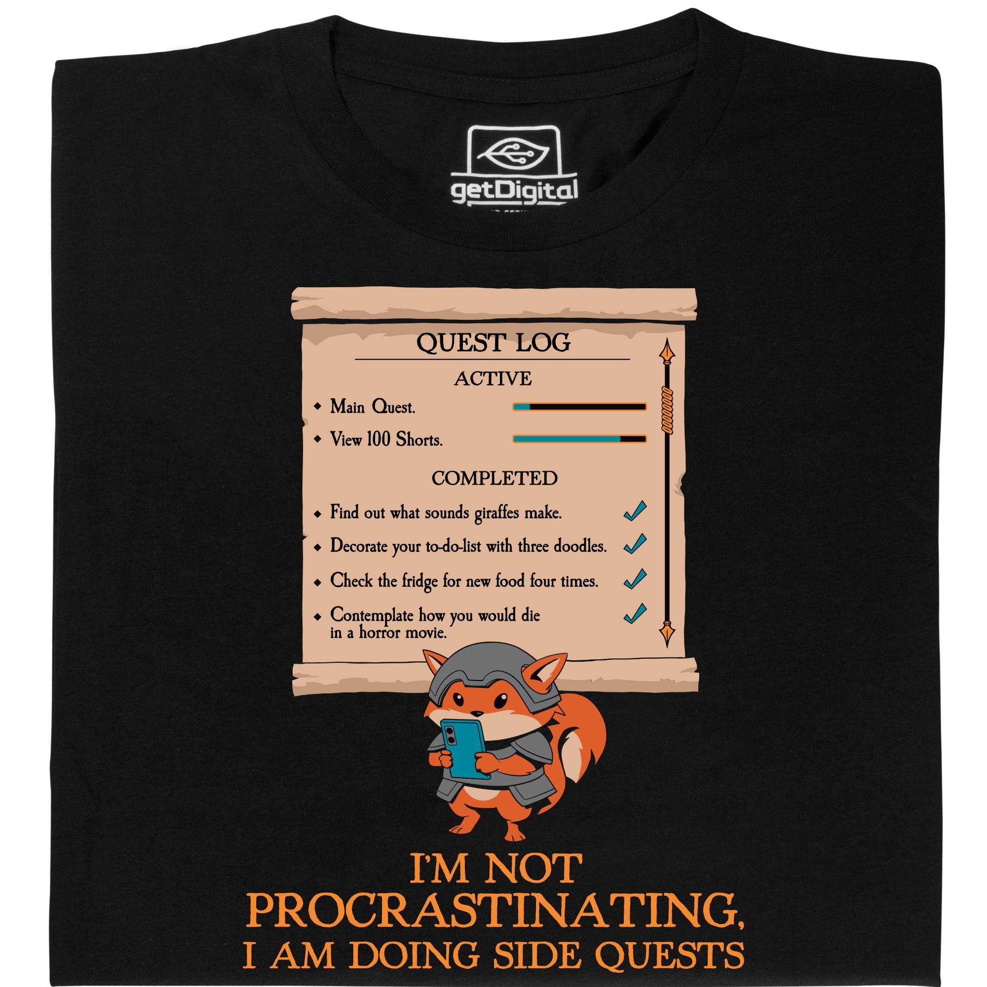 Fair gehandeltes Öko-T-Shirt: Not procrastinating
