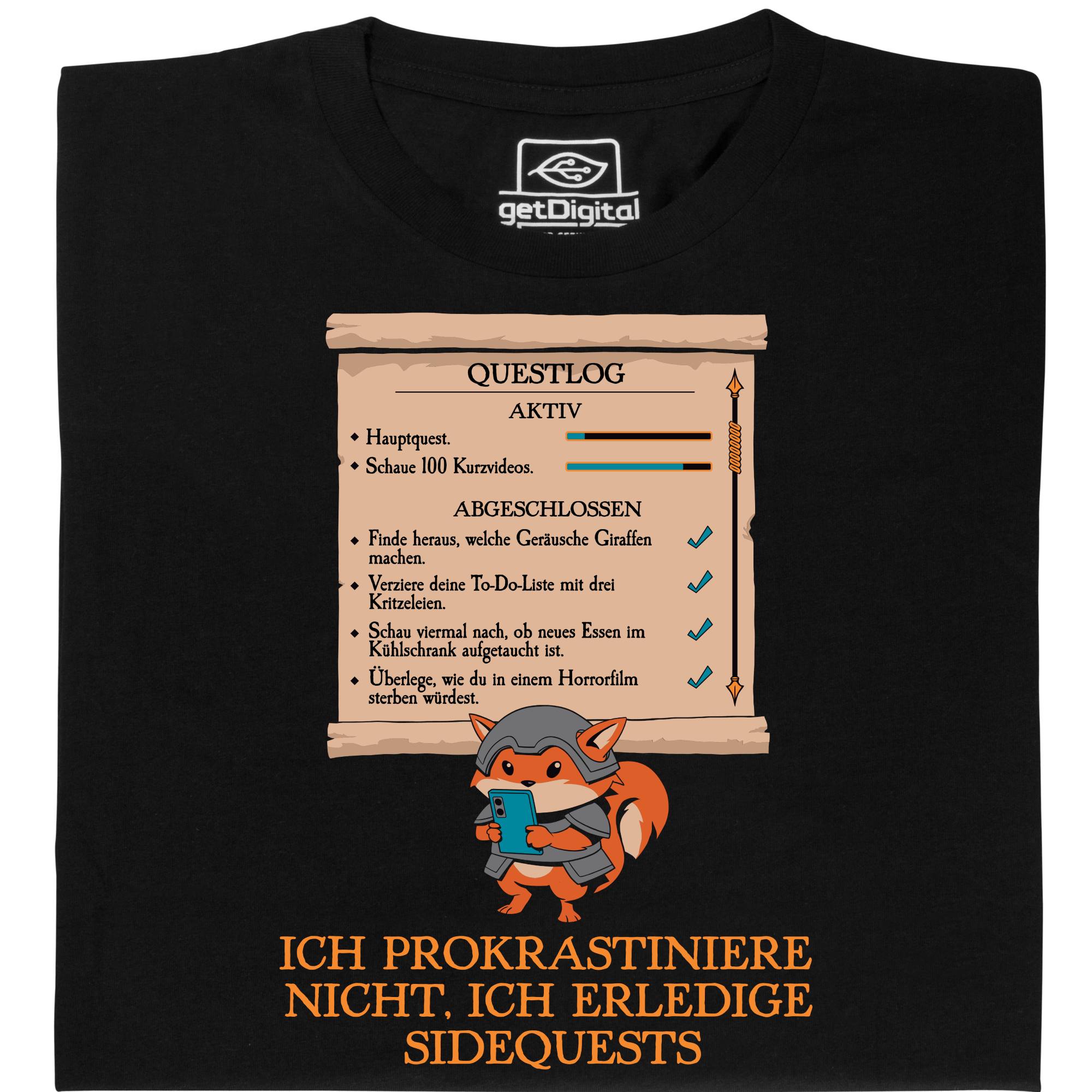 Fair gehandeltes Öko-T-Shirt: Ich prokrastiniere nicht