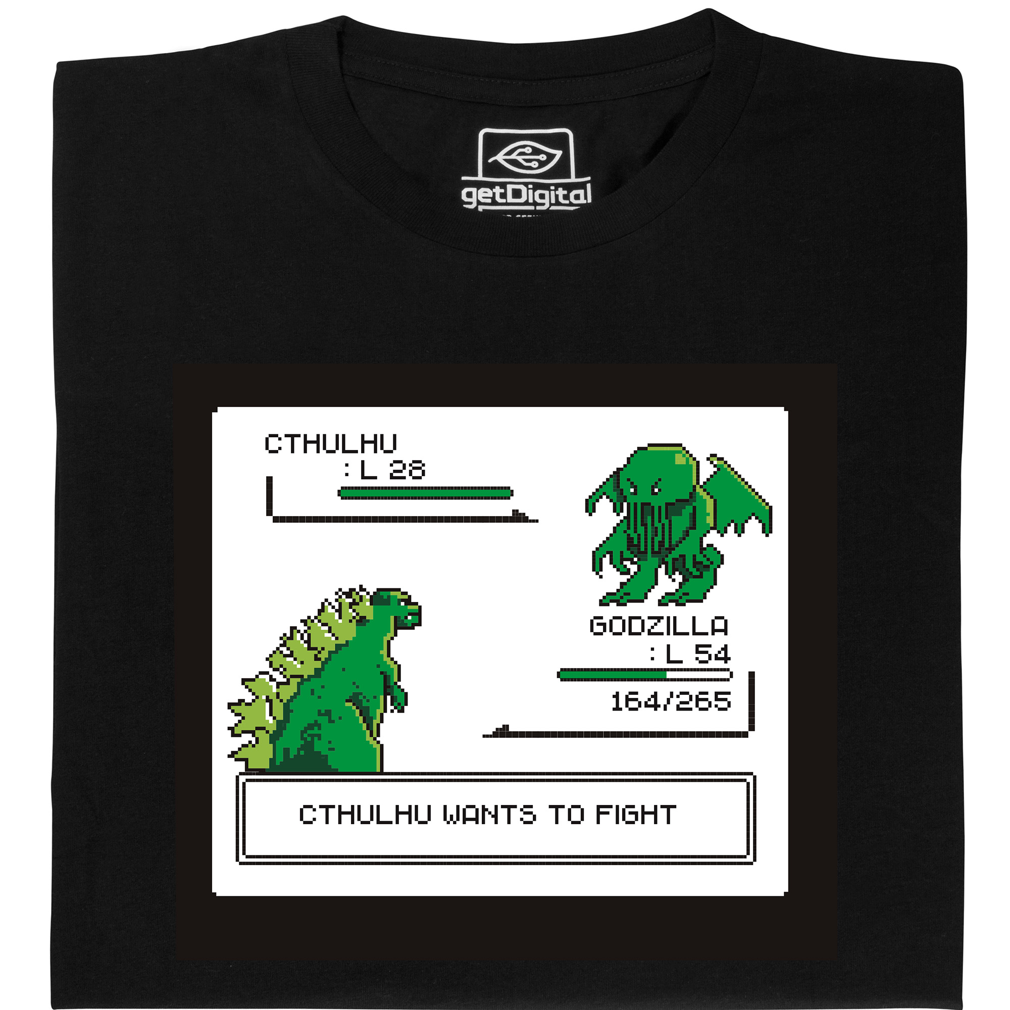 Fair gehandeltes Öko-T-Shirt: Godzilla vs. Cthulhu