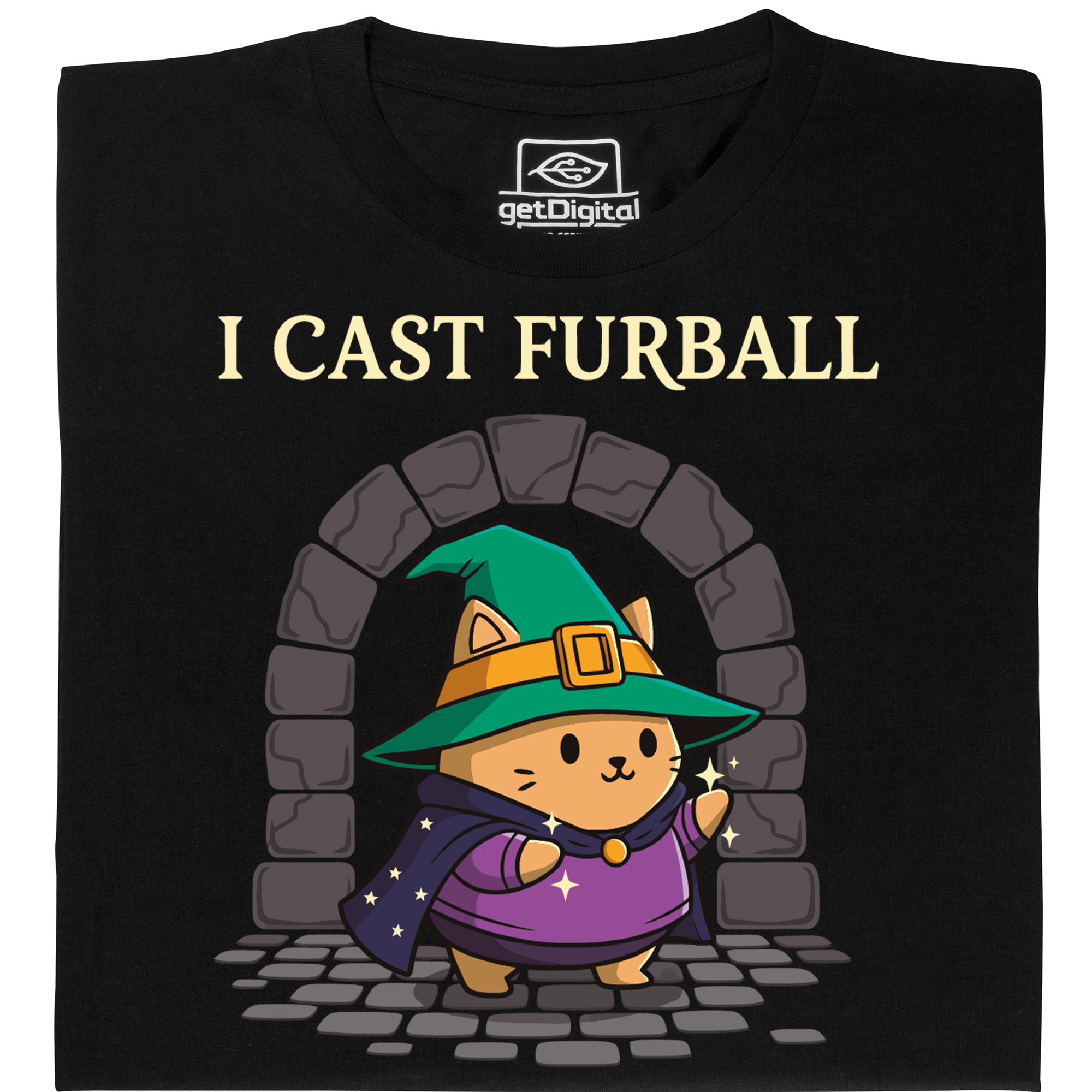 Fair gehandeltes Öko-T-Shirt: I Cast Furball