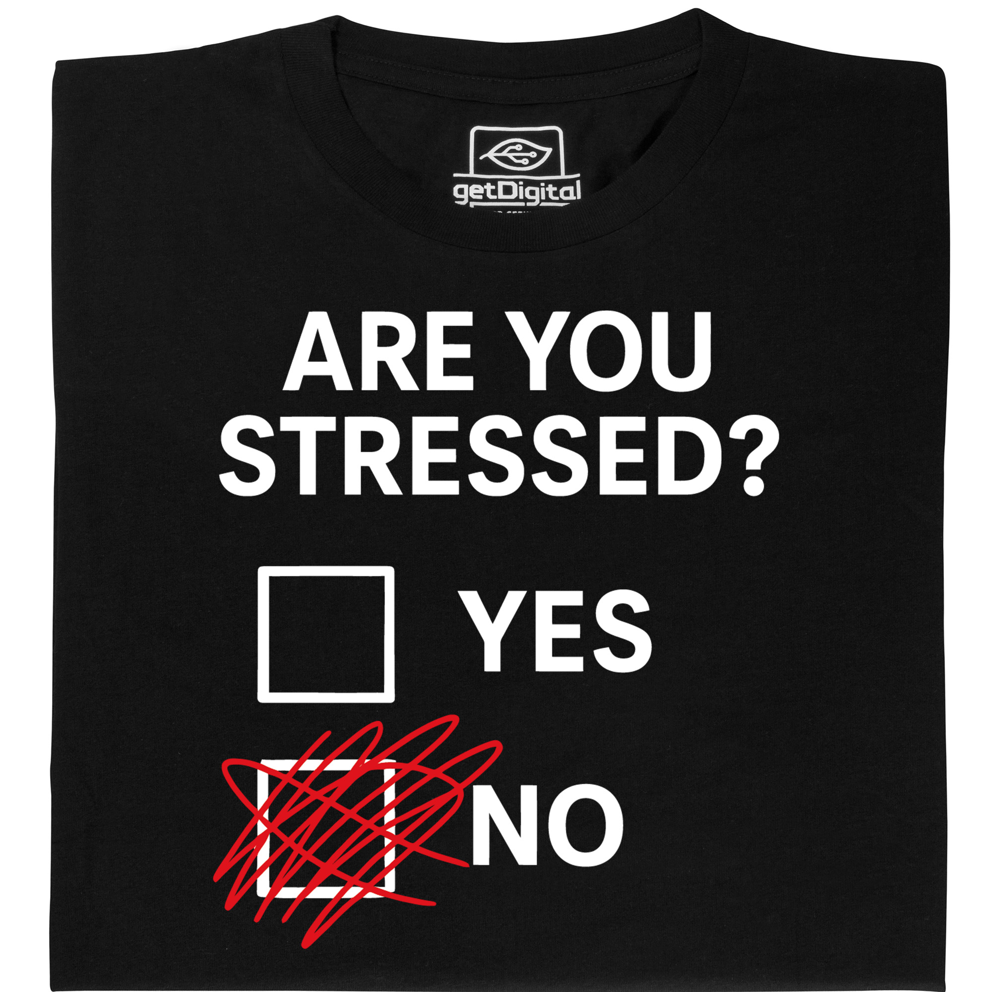 Fair gehandeltes Öko-T-Shirt: Not Stressed